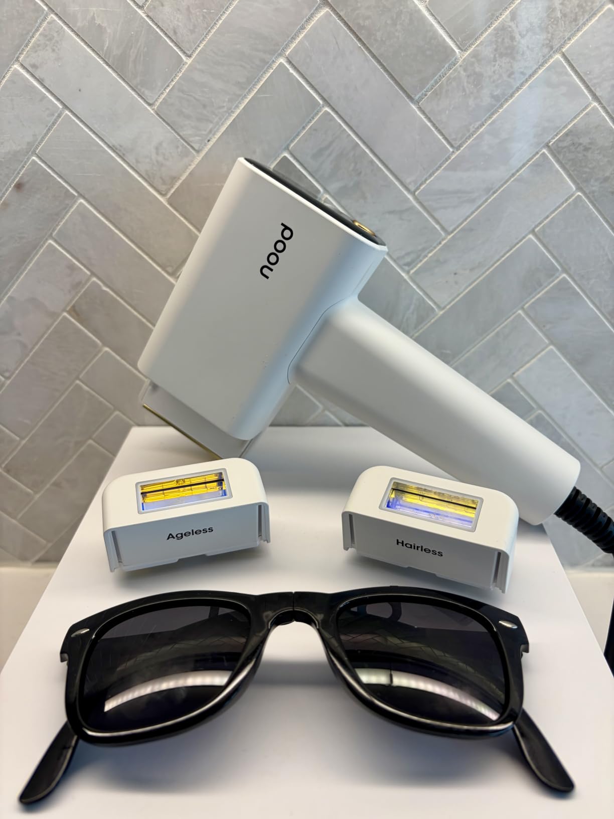 Nood Flasher Pro | IPL Laser Hair Removal Device, Forbes Best Product 2026 | Clinical-Grade Permanent Results At Home, CryoSoothe Tech with 5 Power Settings, Pain-Free 10 Min Sessions, Works Everywhere customer photo 2