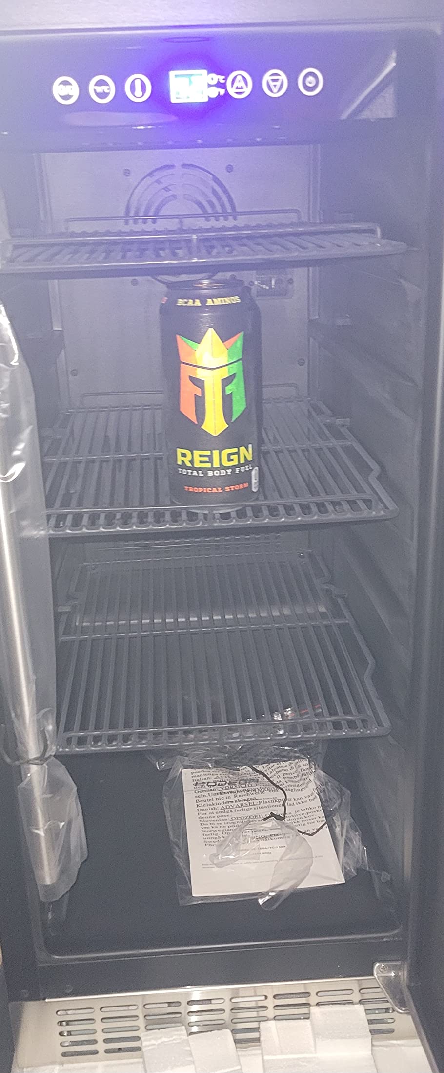 BODEGA 12.5 Cu.Ft Commercial Glass Door Drink Display Beverage Refrigerator | Upright commercial merchandiser; tempered glass door; lockable casters for retail drink display customer photo 2