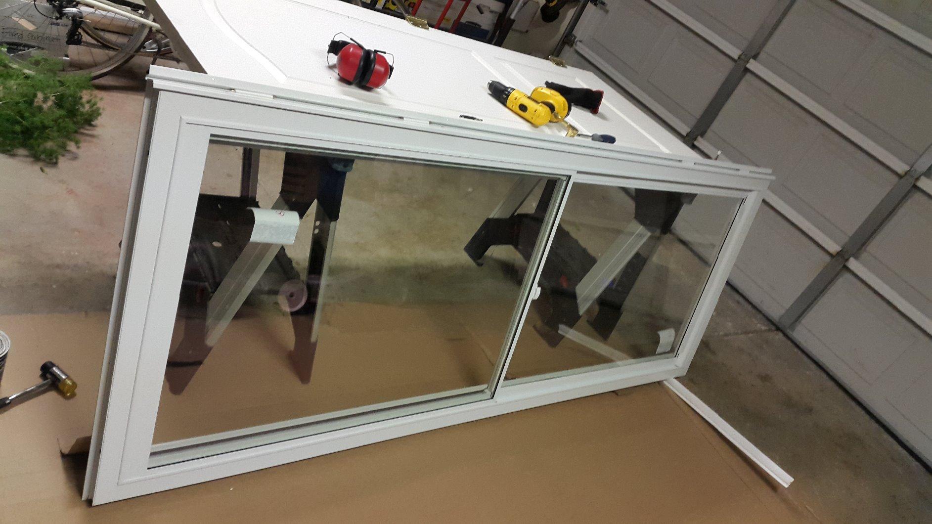 LARSON 80 Split Fullview with Low-E Glass 36-in. Almond Storm Door customer photo 1