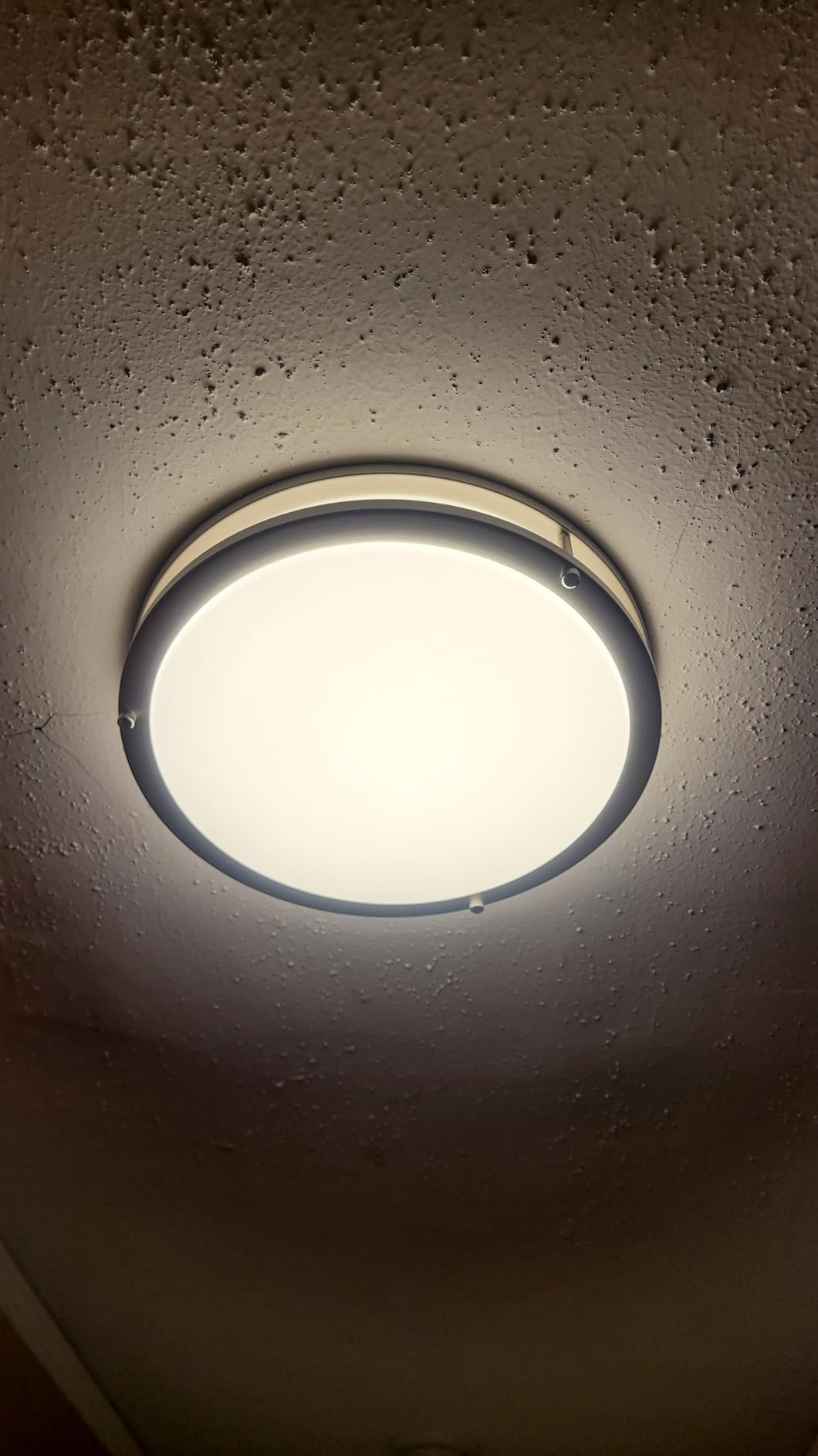 DLLT Flush Mount LED Ceiling Light: 13 Inch 5CCT (3000K-6000K) & Dimmable Ceiling Light Fixtures for Bedroom Hallway - 24W Modern Brushed Nickel Super Bright Kitchen Lighting Fixtures Ceiling customer photo 1