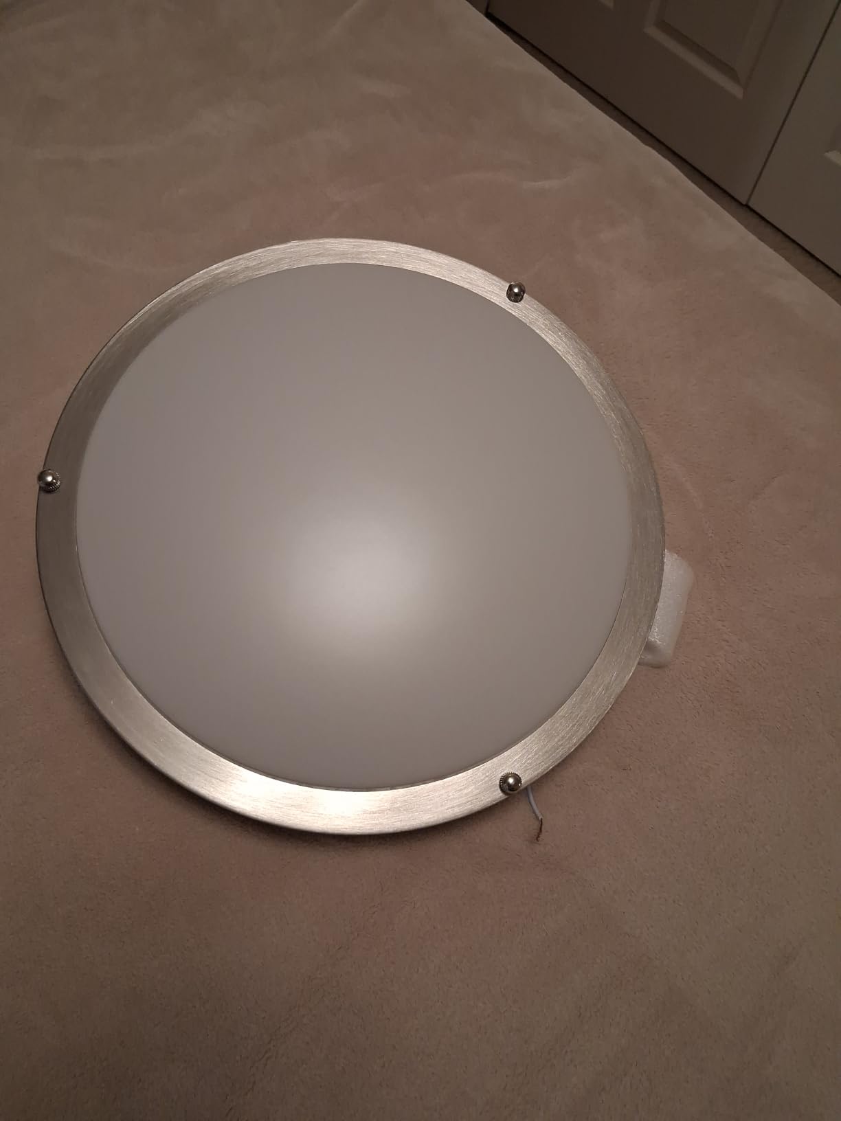 DLLT Flush Mount LED Ceiling Light: 13 Inch 5CCT (3000K-6000K) & Dimmable Ceiling Light Fixtures for Bedroom Hallway - 24W Modern Brushed Nickel Super Bright Kitchen Lighting Fixtures Ceiling customer photo 2