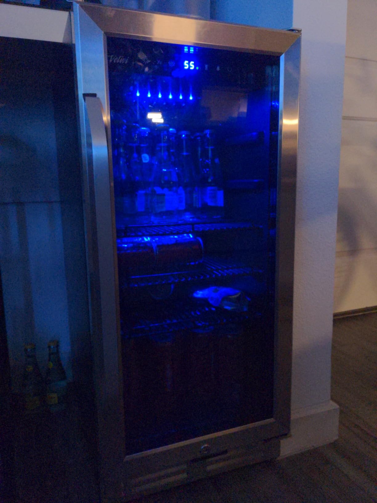 60 Cu. Ft. Commercial Beverage Refrigerator, Triple Glass Door | 12 adjustable shelves, Door lock, For shop restaurant bar, Upright merchandiser, Durable steel, Digital temperature control customer photo 2