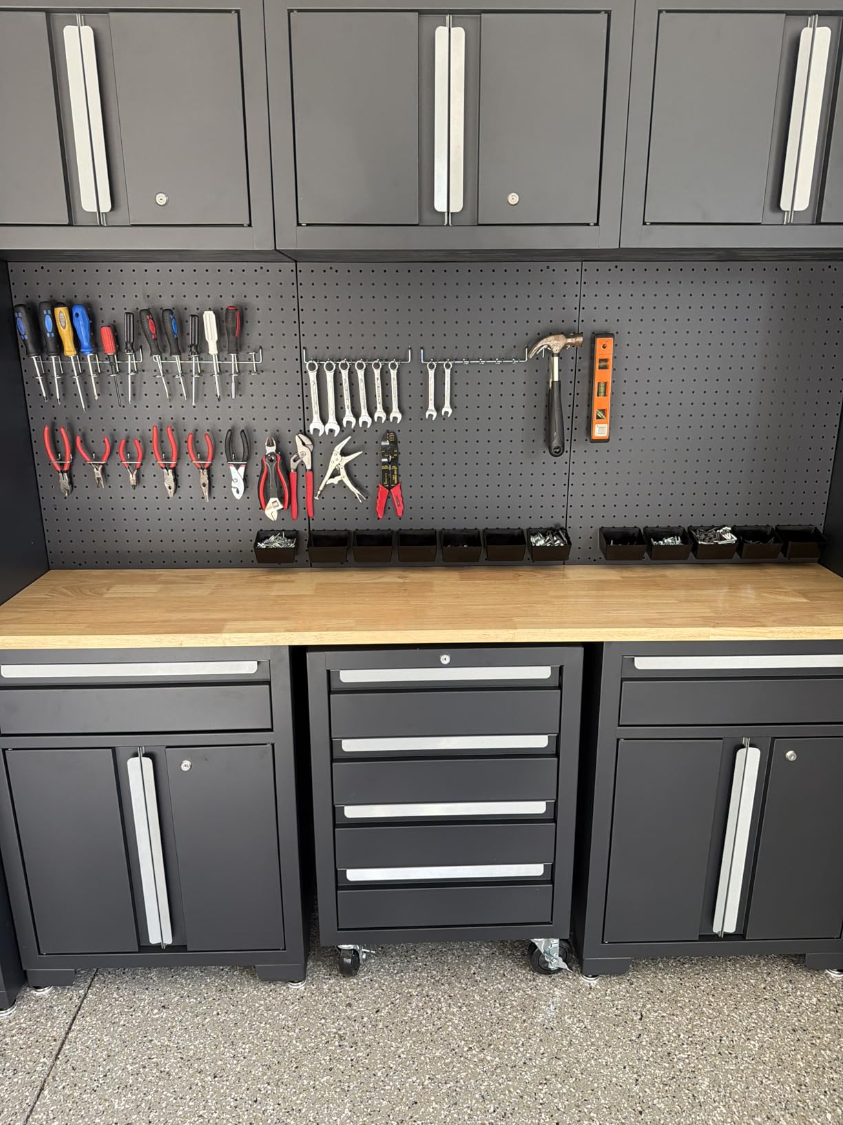 INCLY 120PCS Pegboard Accessories Organizer Kit with Peg Borad Hooks & Bins customer photo 1