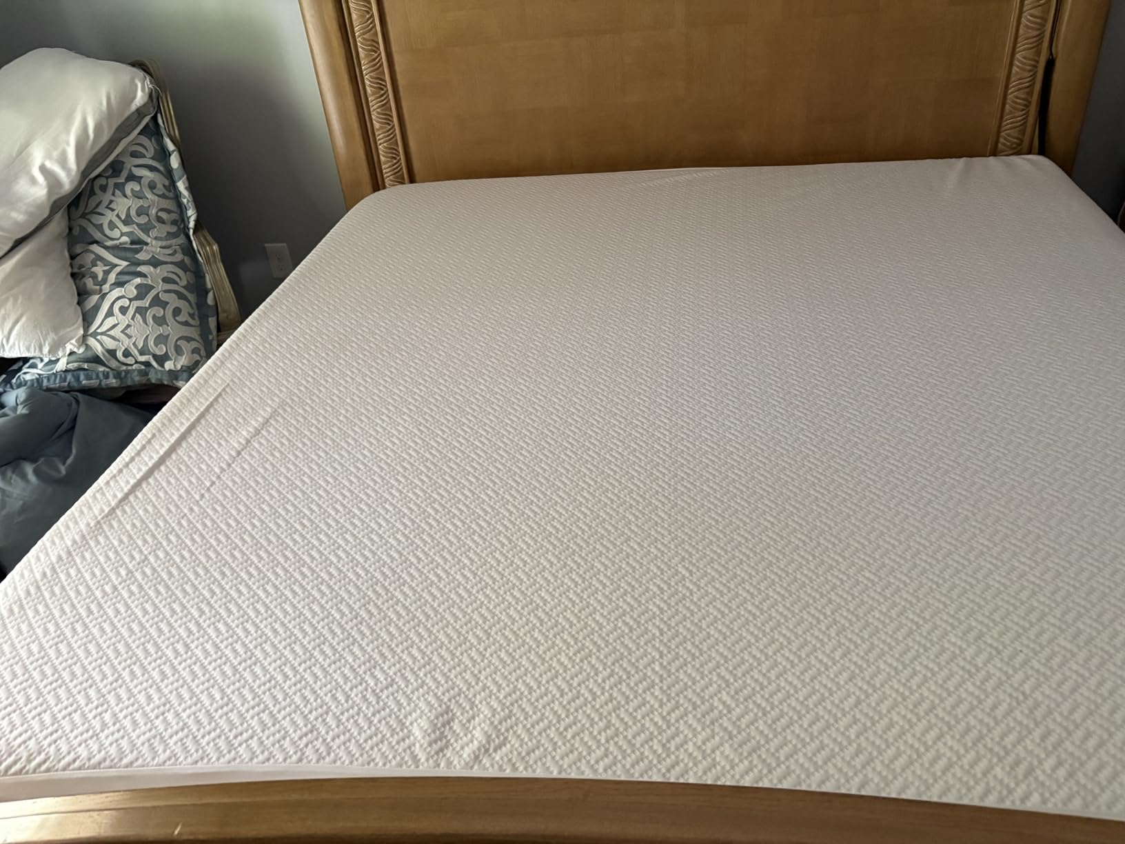 Cooling Waterproof Mattress Protector Queen Size, Mattress Cover 3D Air Fabric Mattress Pad Cover Smooth Soft Breathable Noiseless, 8''-21'' Deep Pocket customer photo 1