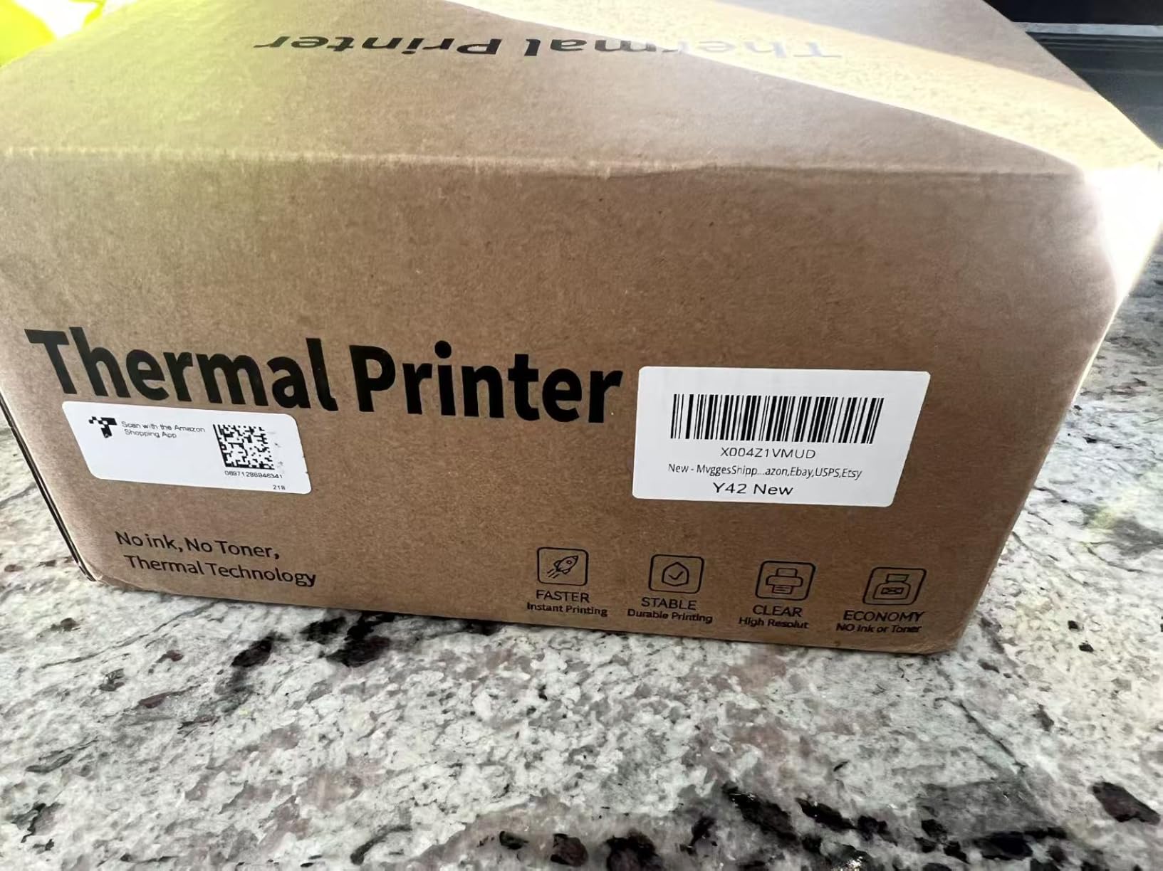 Mvgges Shipping Label Printer,Bluetooth 4x6 Thermal Label Printer for Small Business Office or Home, Compatible with Android, iOS, Windows and Mac, Widely Used for Amazon,USPS,Etsy,Inky Black customer photo 2