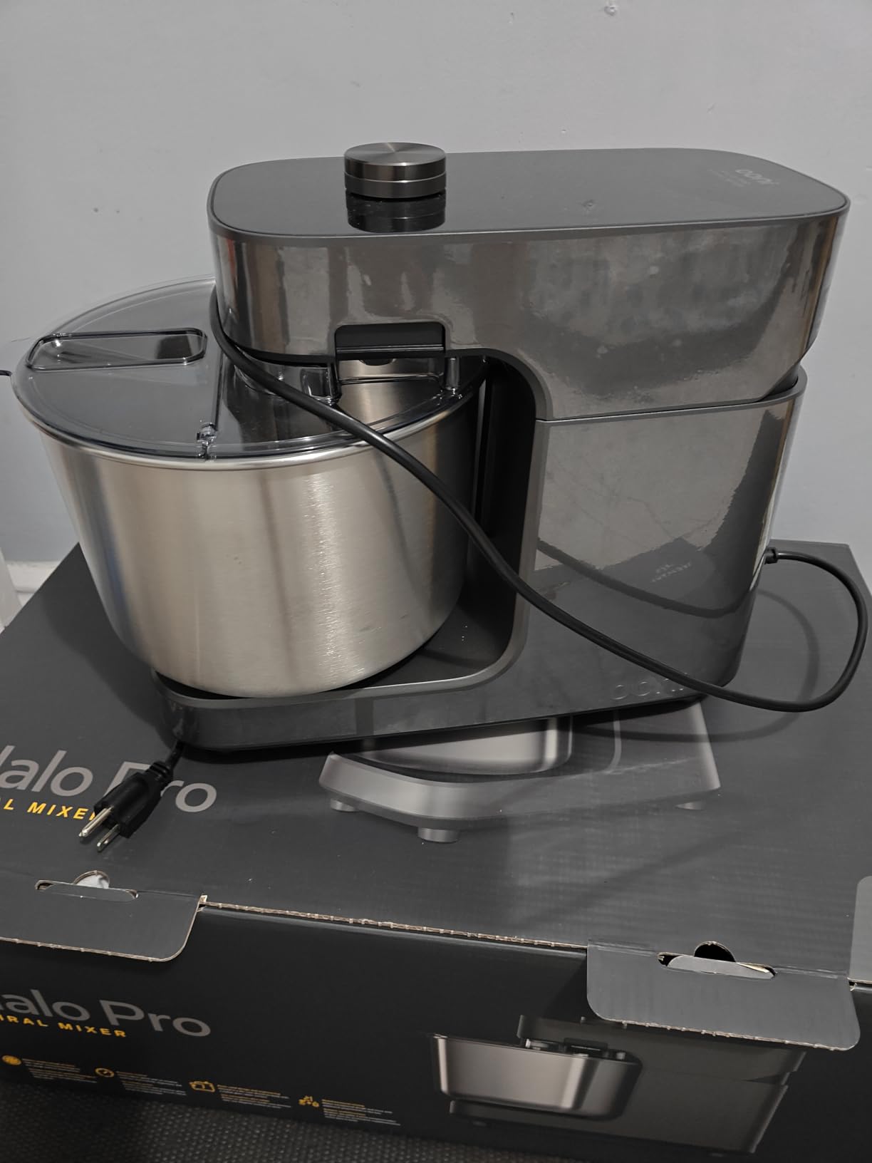Ooni Halo Pro Spiral Mixer - Dough Stand Mixer with Attachments, 7.3 Quart Capacity and 58 Speed Settings - Charcoal Grey customer photo 1