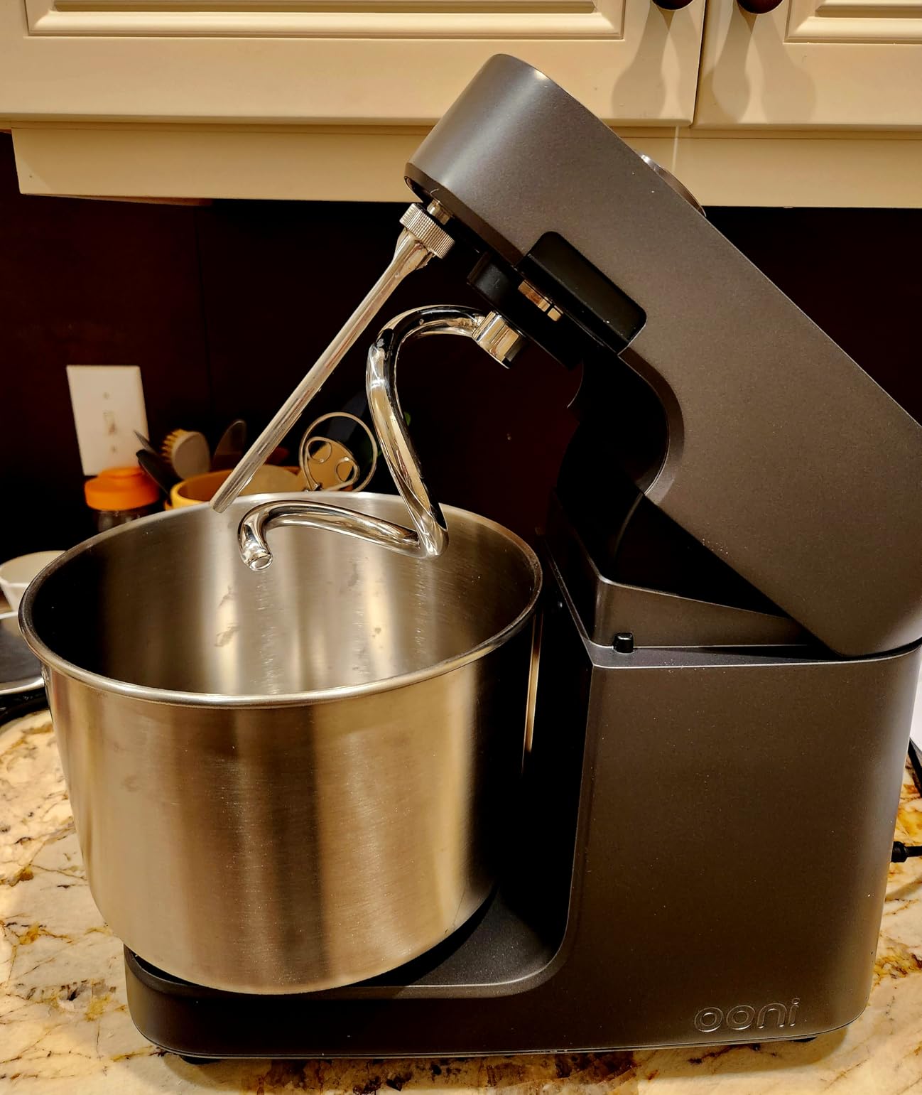 Ooni Halo Pro Spiral Mixer - Dough Stand Mixer with Attachments, 7.3 Quart Capacity and 58 Speed Settings - Charcoal Grey customer photo 2