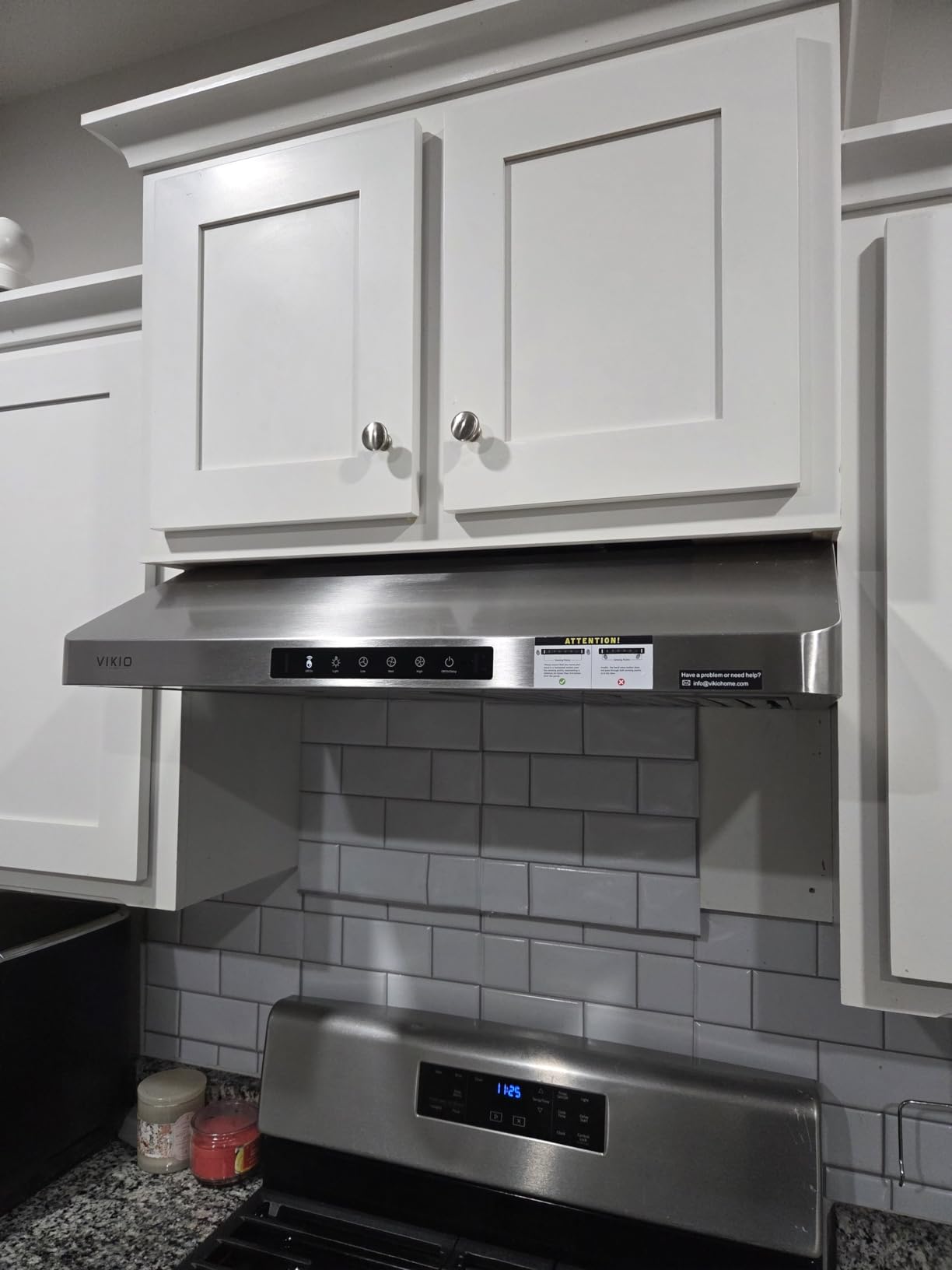 VIKIO HOME 30 Inch Under Cabinet Range Hood, 980CFM Fast Venting Ducted | Kitchen Hood With 3 Speed Gesture & Touch Control, Stainless Steel Stove Vent Hood With LED Light And 2 Baffle Filters customer photo 1