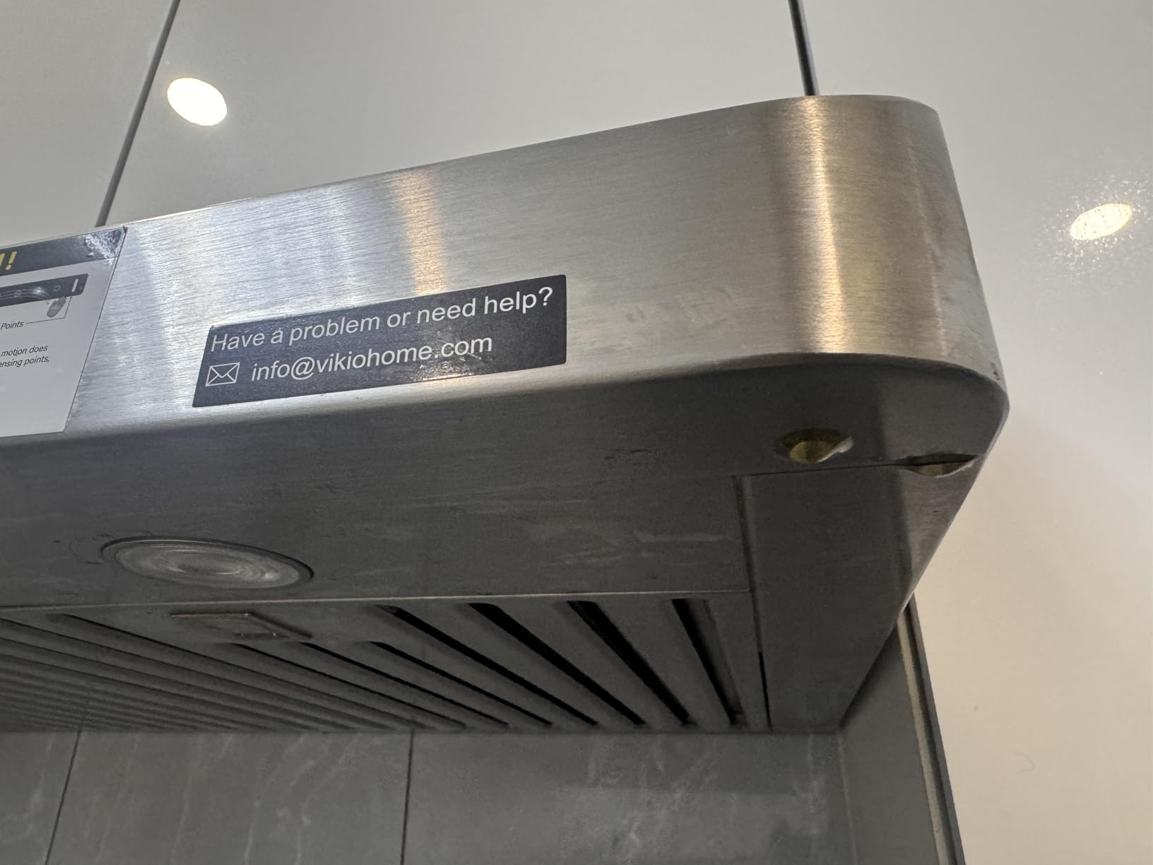 VIKIO HOME 30 Inch Under Cabinet Range Hood, 980CFM Fast Venting Ducted | Kitchen Hood With 3 Speed Gesture & Touch Control, Stainless Steel Stove Vent Hood With LED Light And 2 Baffle Filters customer photo 2