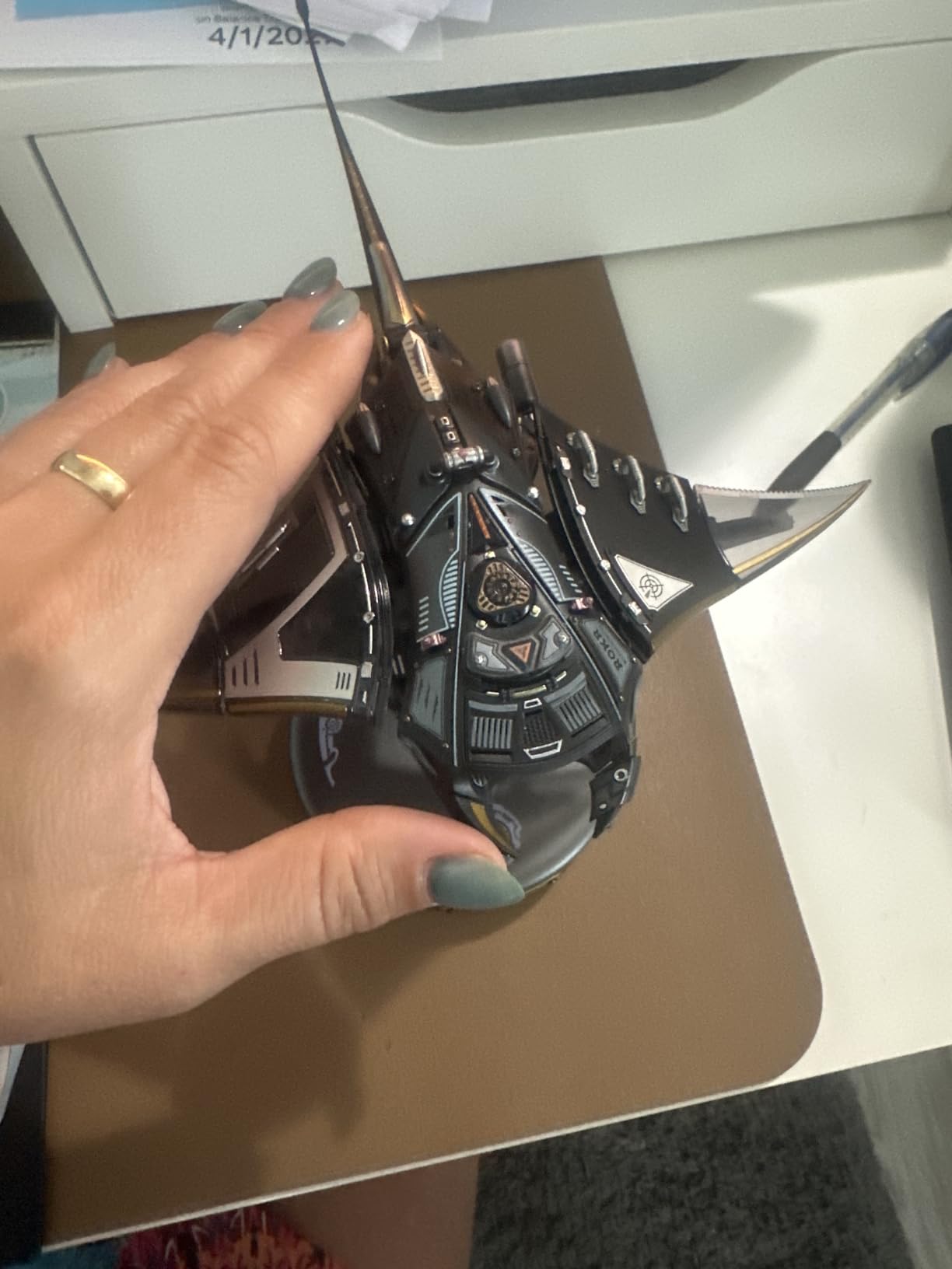 ROKR Mechanical Manta Ray 3D Metal Model Puzzle for Adults & Teens, Mechanical STEM Model Building Kit, Unique Desk Decor Manta Ray(MI06) customer photo 1
