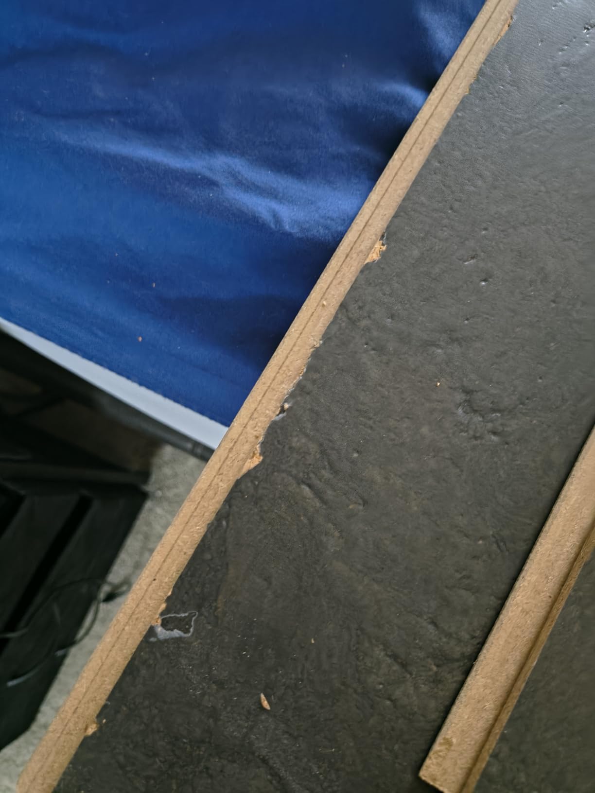 Go4Cork Concrete Midnight Cork Flooring Tiles, Floating Floor, PVC-Free, 905 x 295 x 10.5mm customer photo 2
