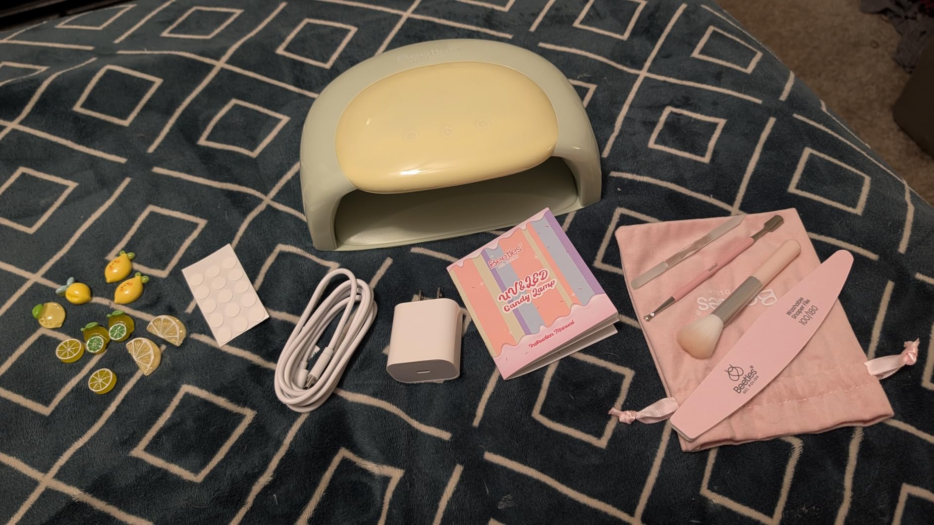 Beetles UV Nail Lamp with 3 Timer Smart Sensor UV Light for Gel Nails White | 3 Timer 30/60/120s Nail Light Fast Curing One Hand or One Foot LED Nail Lamp for UV LED Gel Nails Art, DIY Salon Nails Dryer customer photo 2