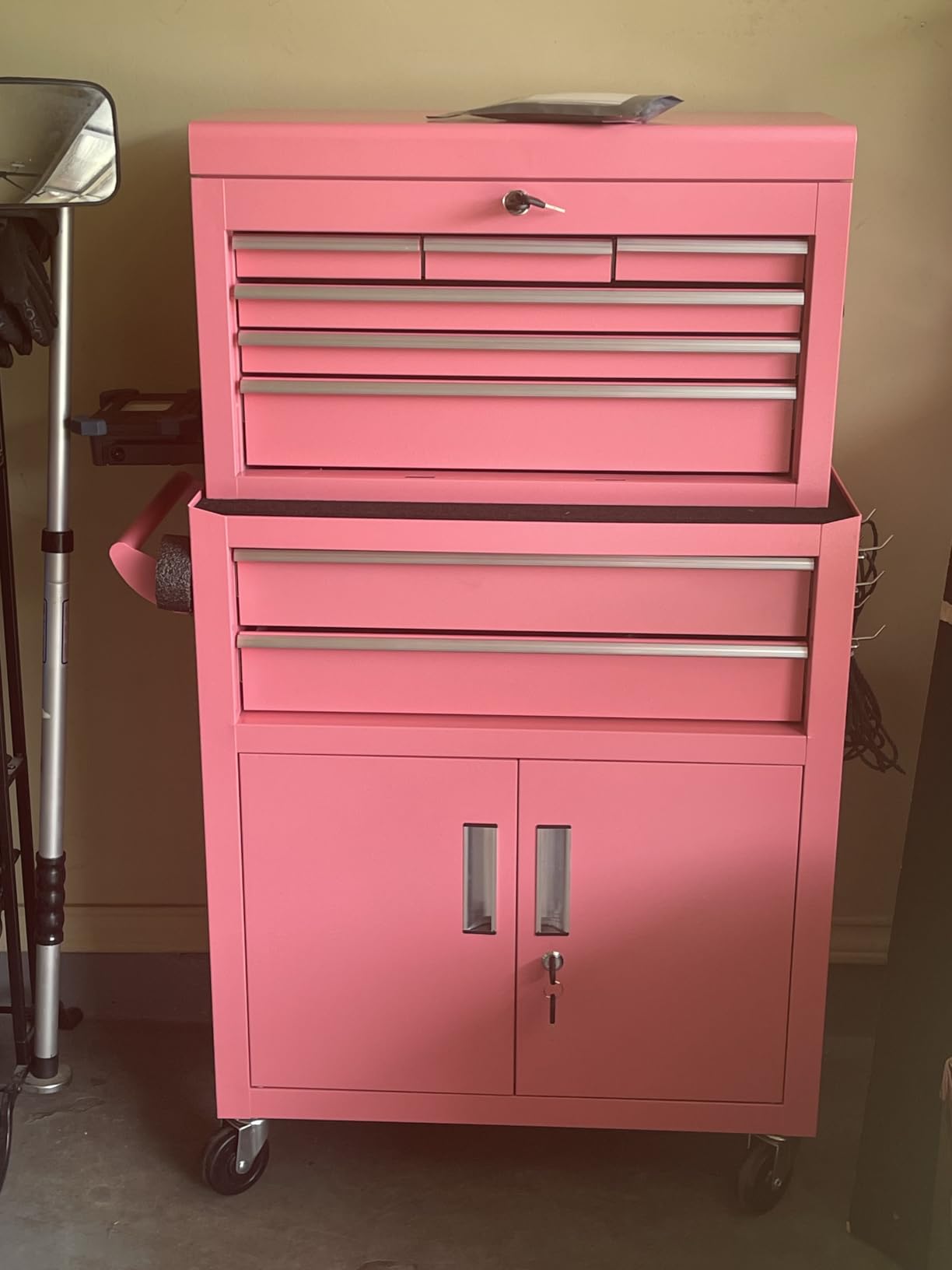Crownland 8 Drawer Rolling Tool Chest with Wheels, Lockable 2 in 1 Detachable Tool Cabinet customer photo 1