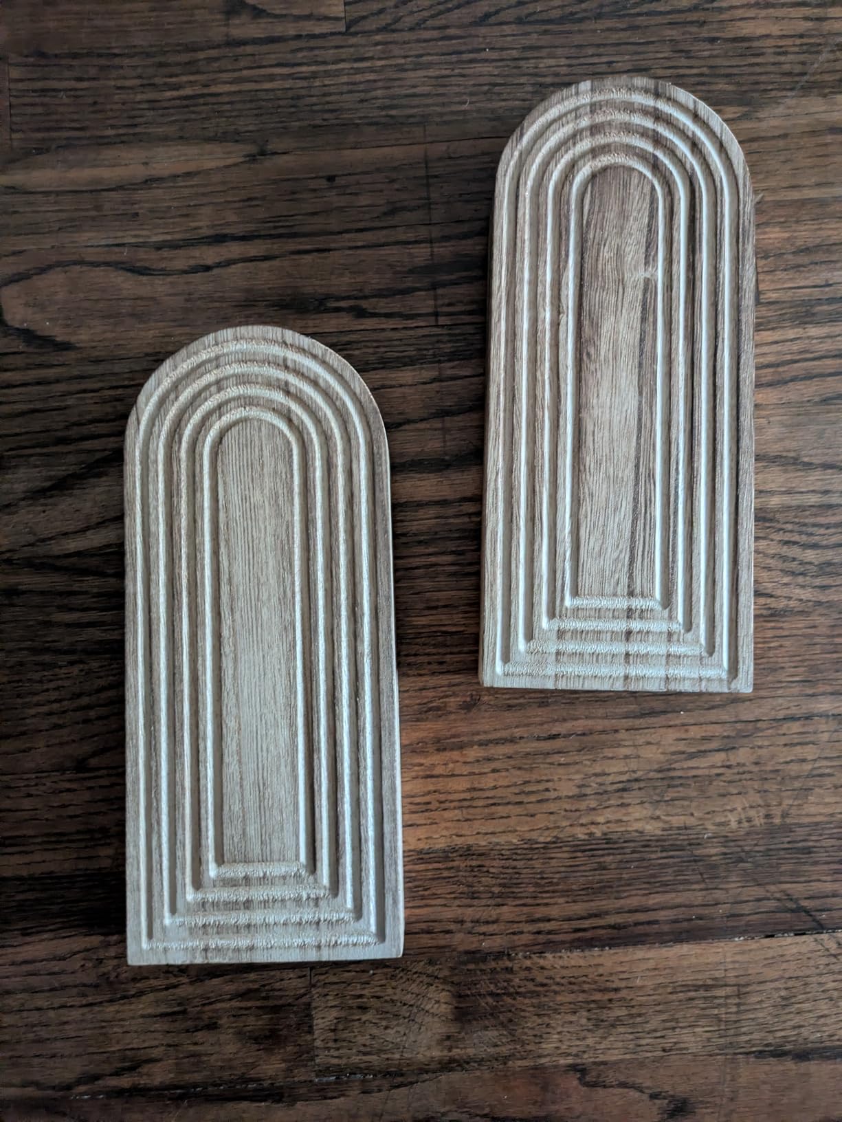 Wooden Wall Planter Vase Set of 2, Boho Hanging Planter for Indoor Plants & Flowers, Natural Wood Wall-Mounted Planters for Art Home Decor - Living Room, Bedroom, Bathroom, Patio (Brown) customer photo 1