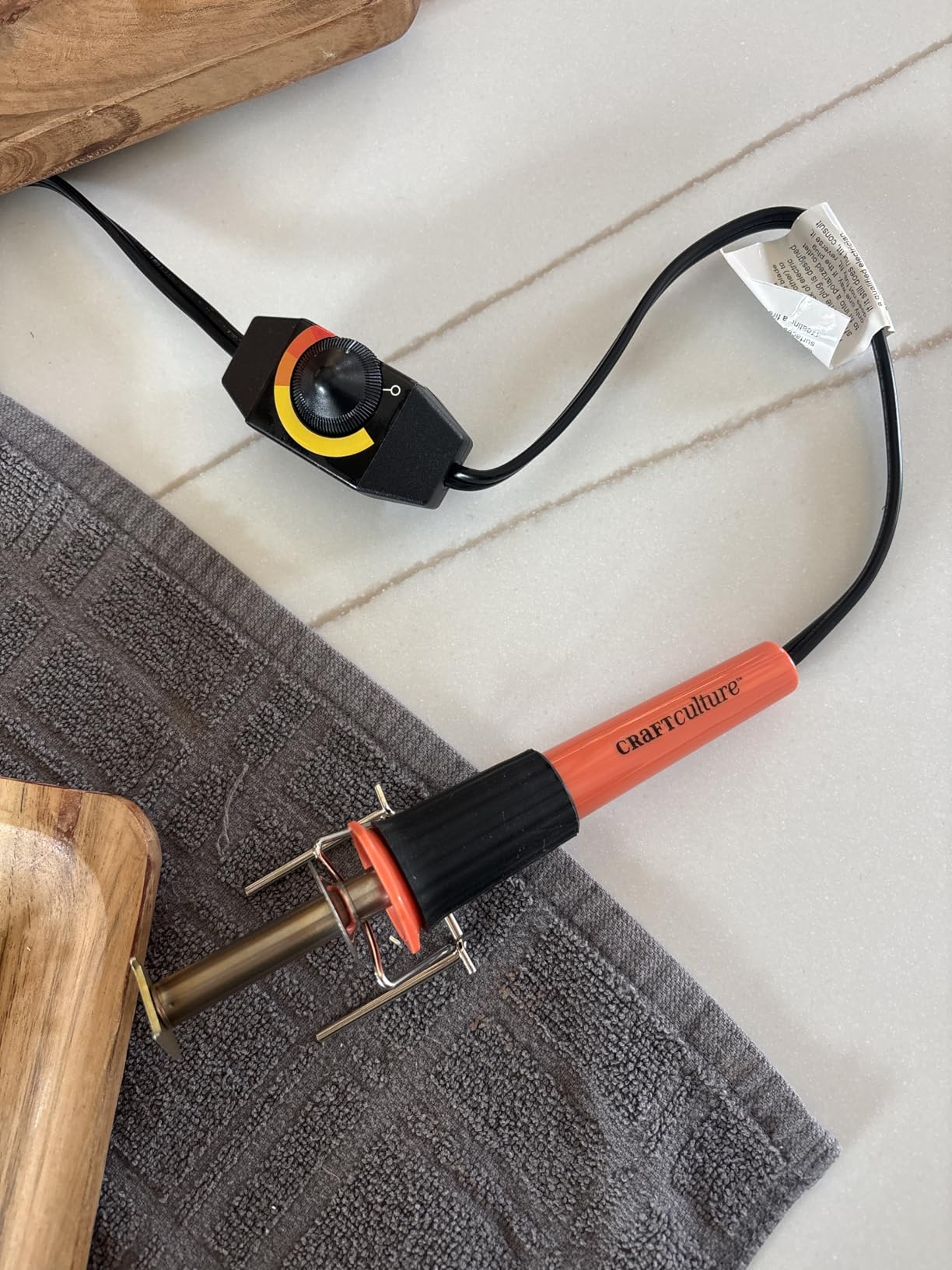 Craft Culture Wood Burning Tool Pen - Craft Burning Tools for Adults & Teens - Wood Burner Kit, Engraver, Carver, Pyrography, Woodburning - Includes 9 Premium Tips - Adjustable Temperature Control customer photo 2