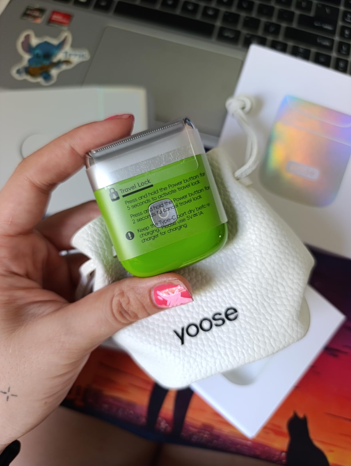 yoose Electric Razors for Women, IPX7 Alloy Body Bikini Trimmer with USB-C and Multi Shaving Modes customer photo 1