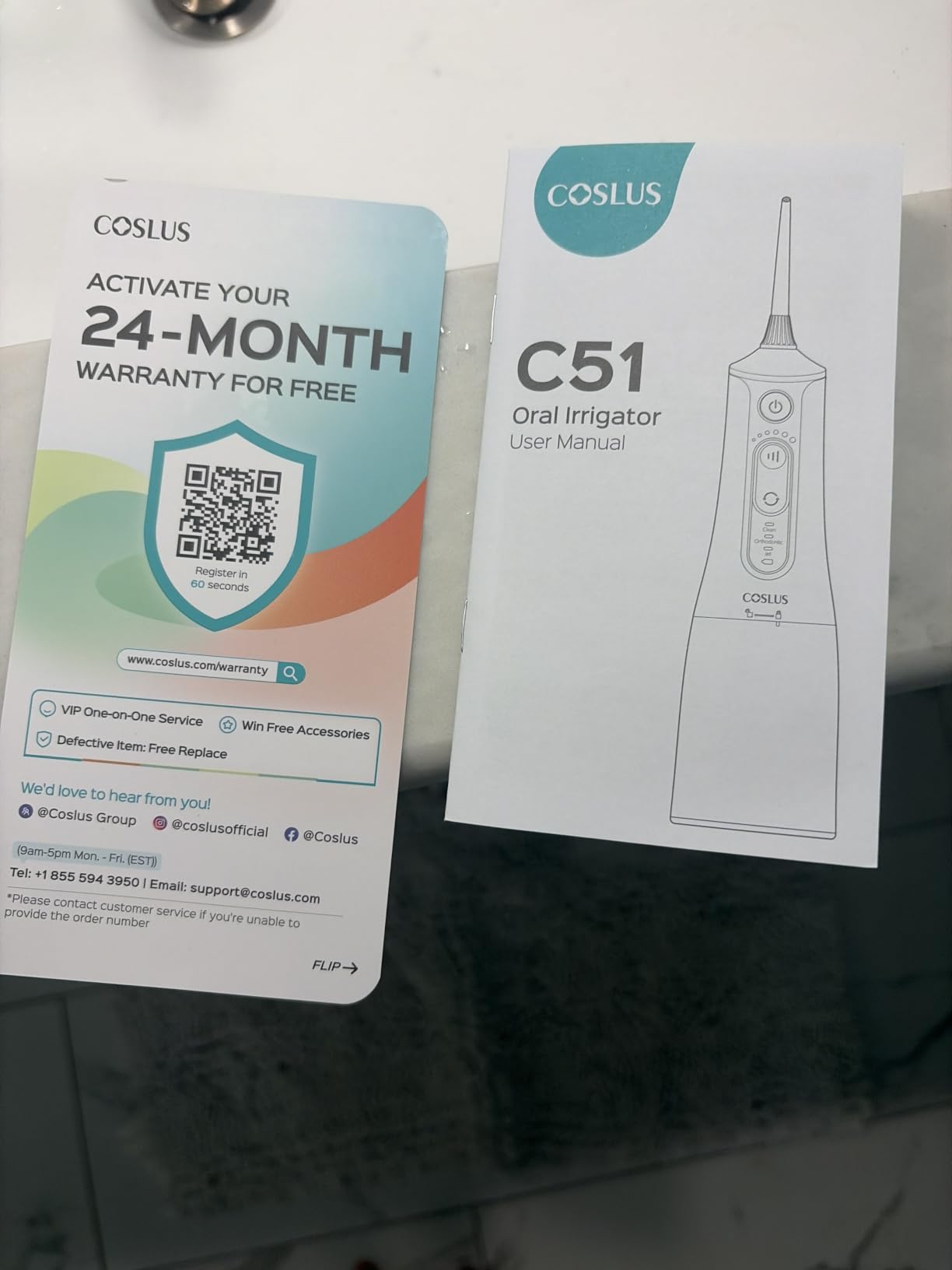 COSLUS ADA Accepted C51 Portable Water Flosser for Teeth: 3 Modes & 6 Pressure Settings with Jet Mode Water Dental Pick for Orthodontic, Braces, Sensitive Gums, Compact for Travel, for Multiple Users customer photo 2