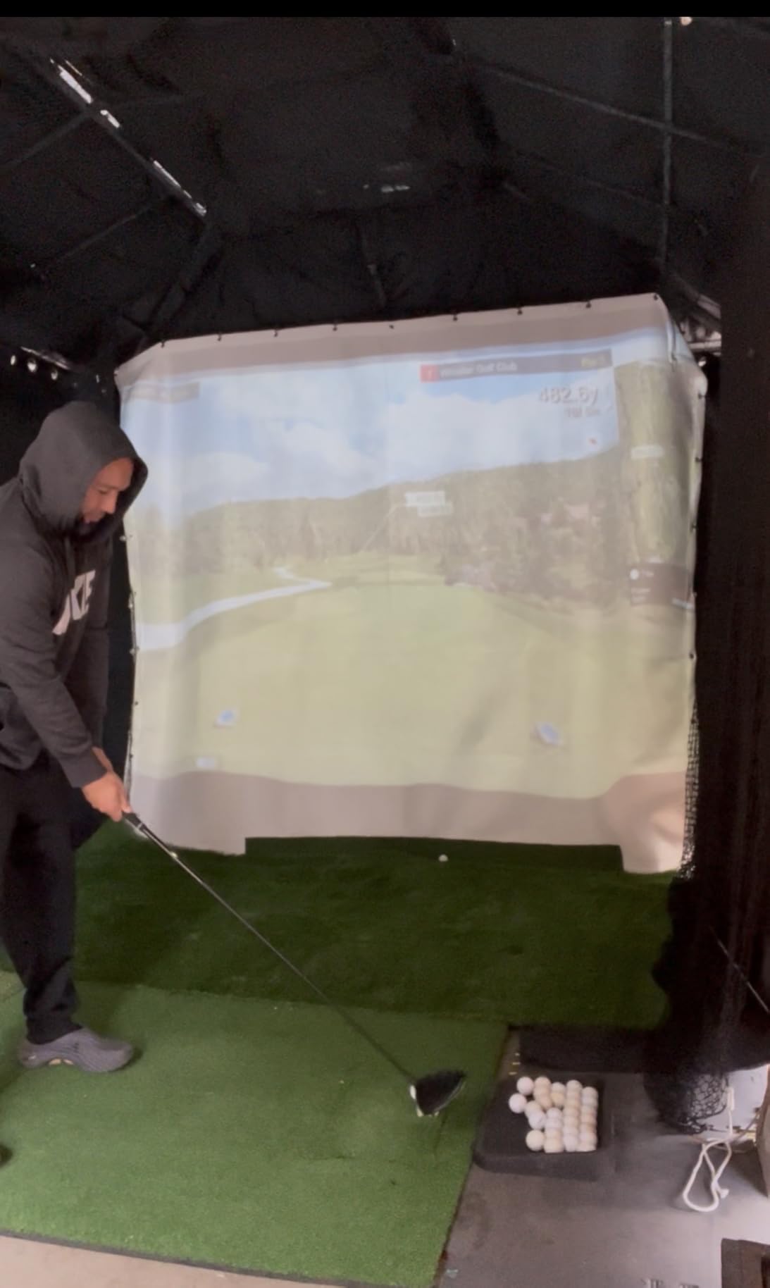 FlightScope Mevo Gen2 Portable Golf Launch Monitor and Simulator with 18 Swing Data Parameters, Front Facing Camera, 8 E6 Simulation Courses with GPS Overview and Shot Tracer | Indoor and Outdoor customer photo 1