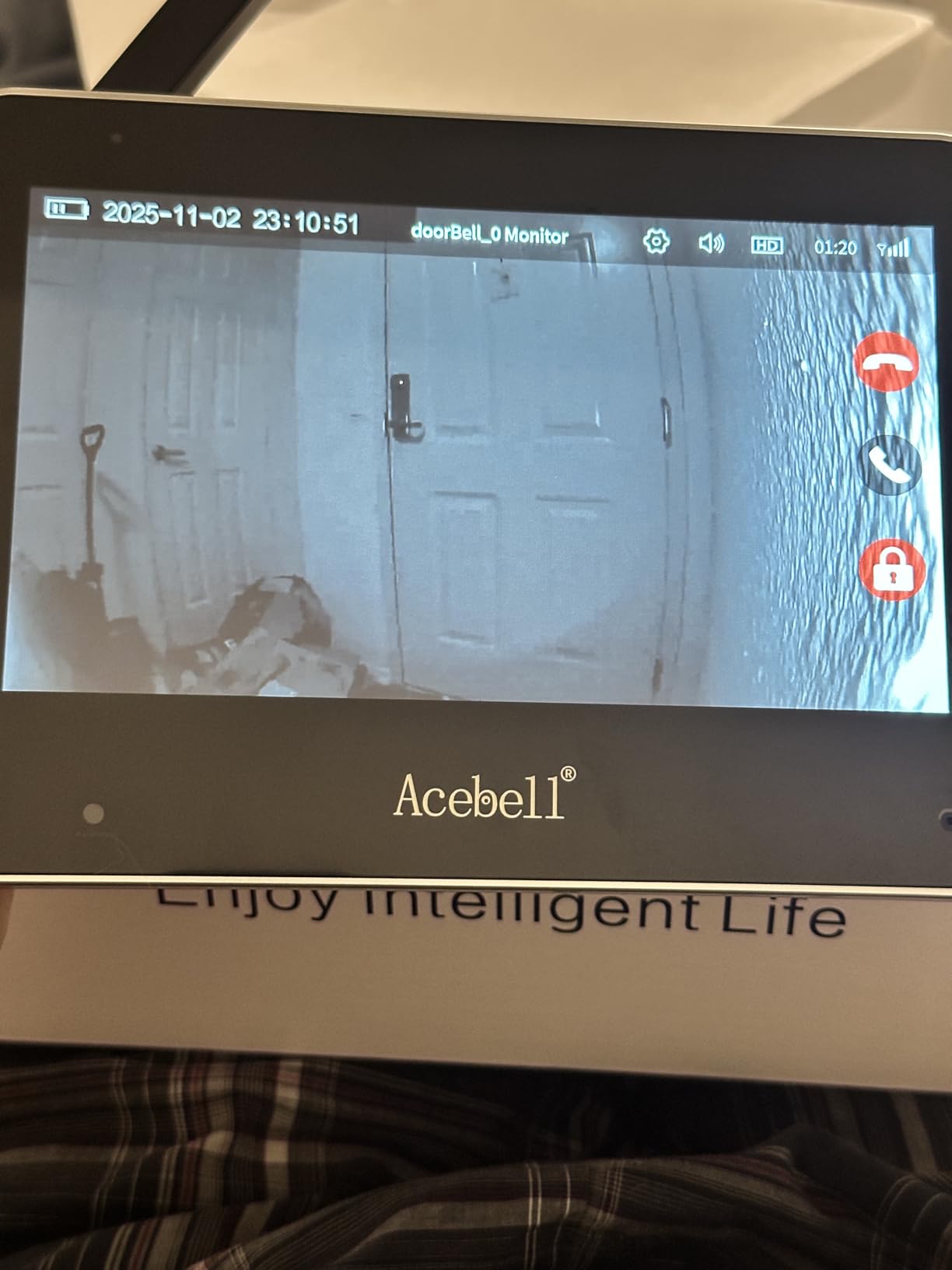 Wireless Smart Video Doorbell Intercom System, WiFi 1080P Video Doorbell Camera with Monitor, Video Door Phone with 7'' Touch Screen, Motion Detection, No Subscription, APP Control customer photo 1