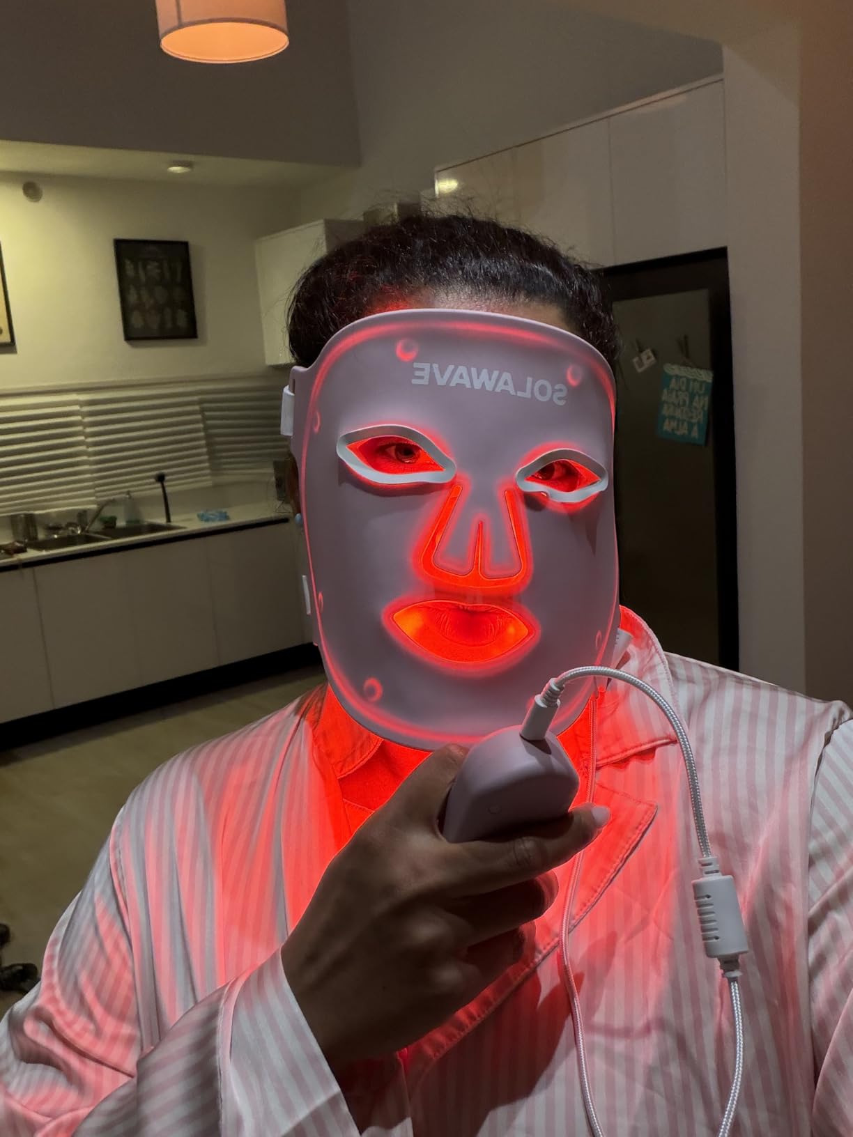 Solawave LED Light Therapy Face Mask | Red, Deep Red, Near Infrared & Amber LED Lights | Hands-Free Skincare Mask for At-Home Use | 3-Minute Sessions | Visibly Reduces Fine Lines & Wrinkles customer photo 1