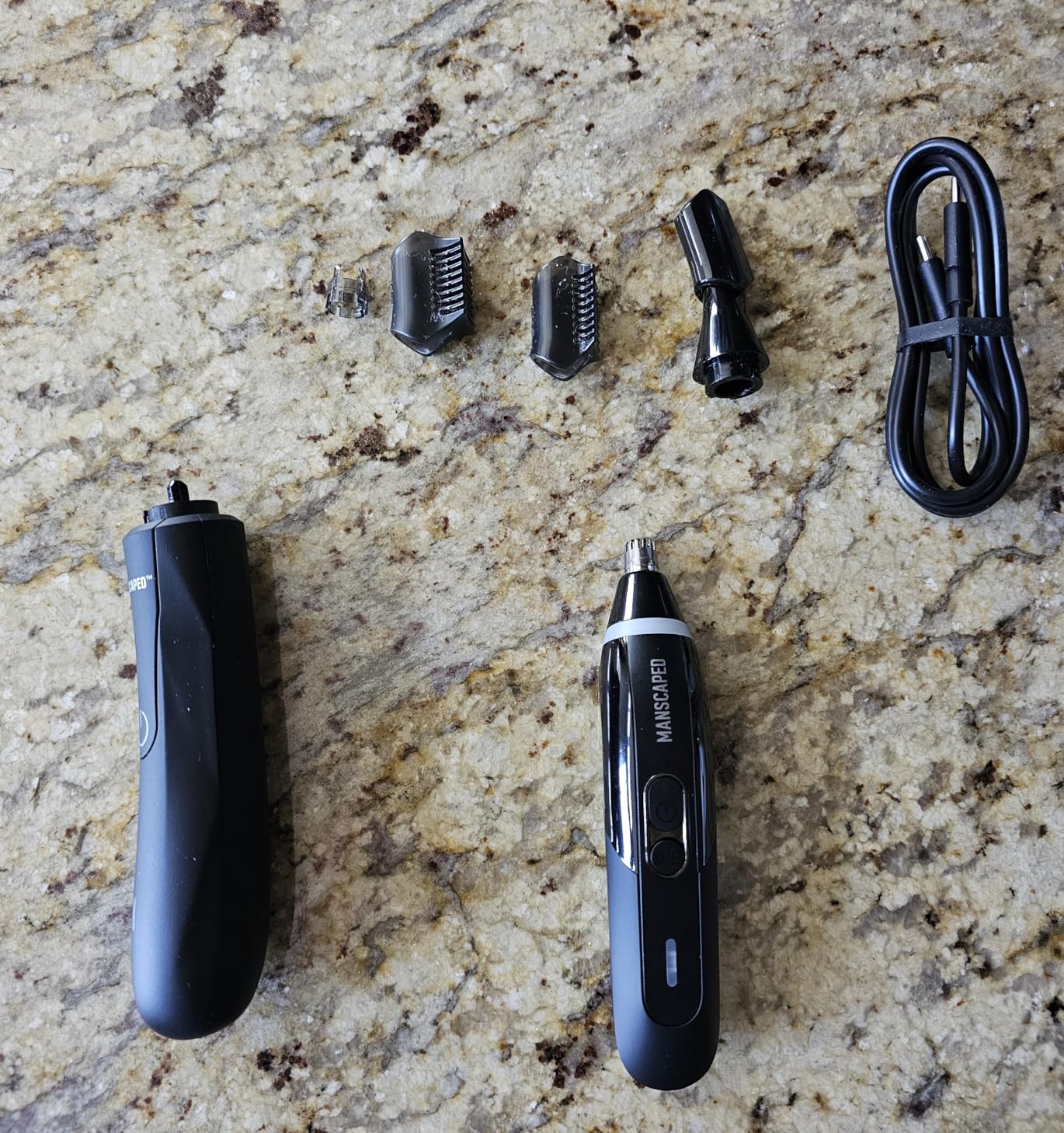MANSCAPED Weed Whacker 3.0 PRO - Men's Electric Nose, Ear & Eyebrow Hair Trimmer with SkinSafe Dual-Head System, LED Spotlight, Waterproof, Rechargeable, Travel Lock, Eyebrow Comb Attachment customer photo 1