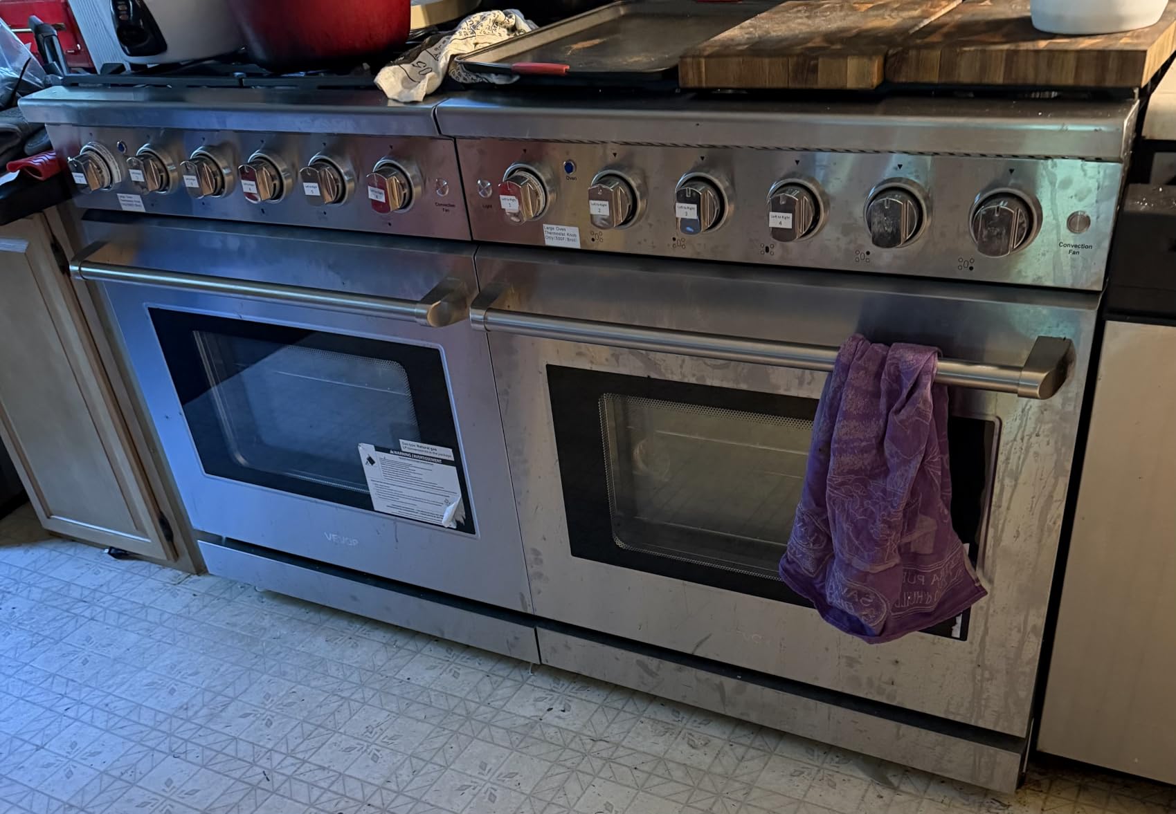 VEVOR Gas Range Oven, 30 Inches Width, Freestanding Stainless Steel Stove and Oven with 5 Sealed Cooktop Burners, Easy Reach Racks, Storage Drawer, 4.8 Cu. Ft. Capacity, for Apartment Home Kitchen customer photo 2