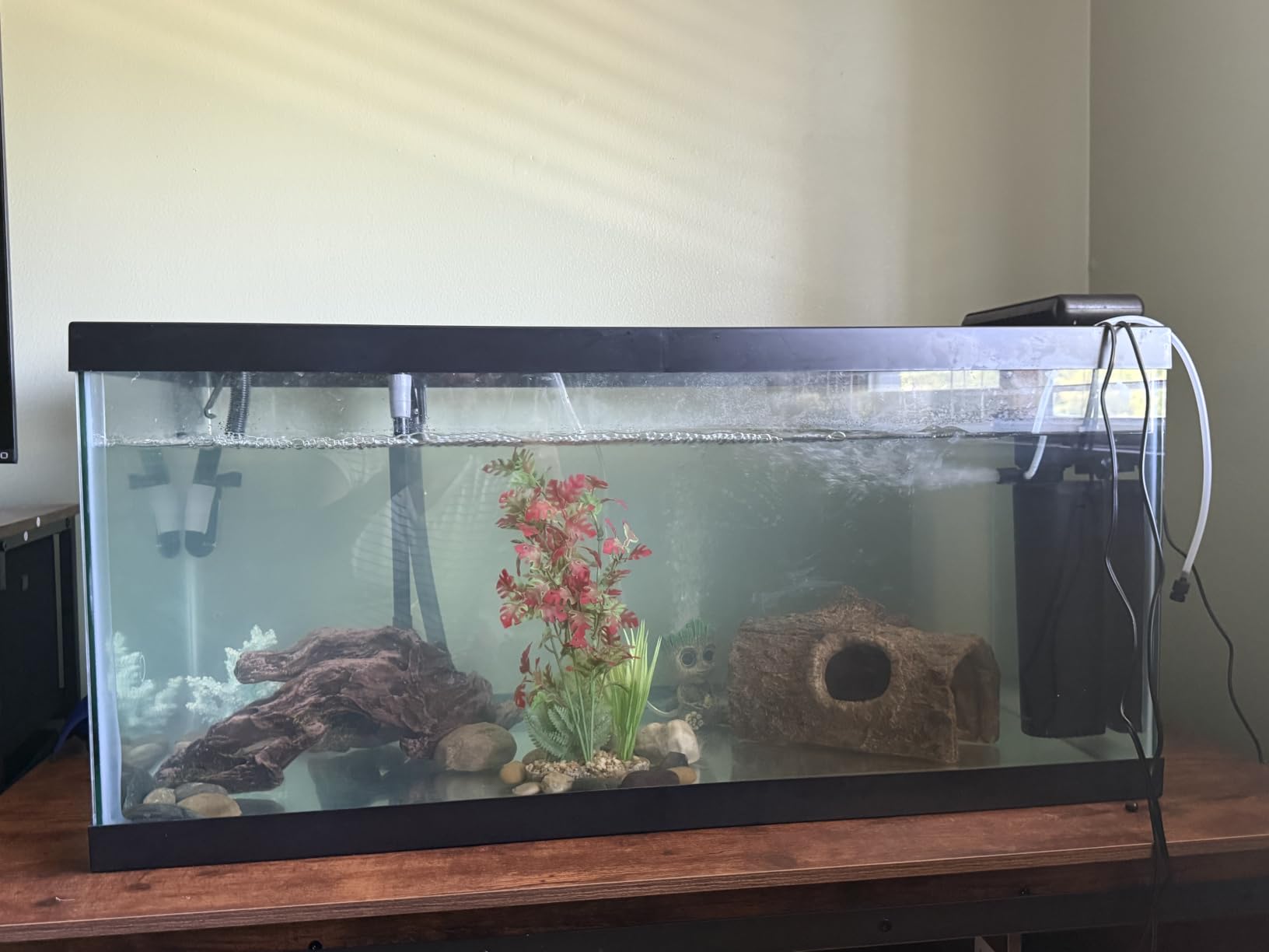 300GPH Aquarium Filter, UV Sterilizer for Aquarium for 45-120 Gallon | Built-in Pump Filter for Green Water Algae Clean, Ultra-Silent Green Killing Machine Fish Tank & Turtle Tank Deodorization customer photo 2