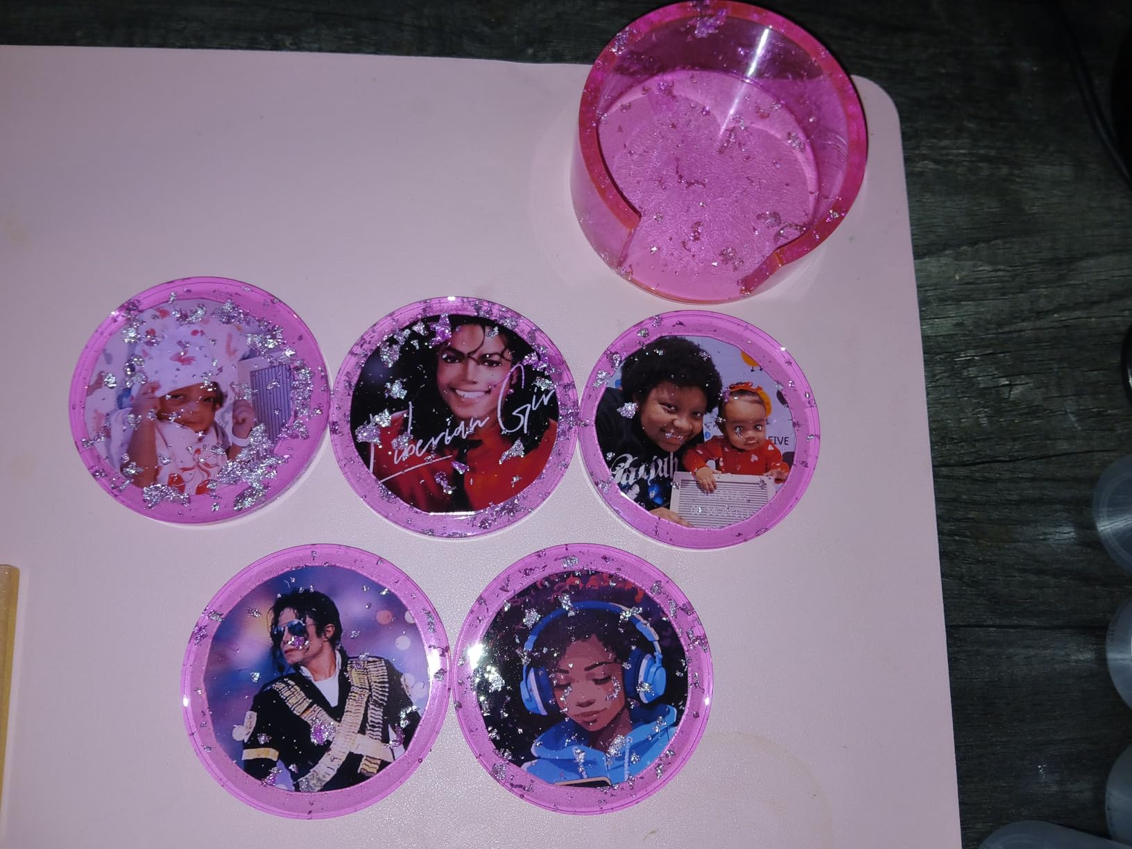 LET'S RESIN Extra Deep Coaster Resin Molds, 4 Inches 6 Cavity Silicone Molds | Round/Square/Octagon Shape Mould for Epoxy Resin, Flower Preservation, DIY Art Craft Cup Mats customer photo 1