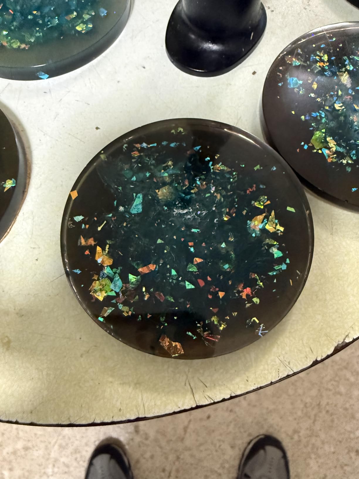LET'S RESIN Extra Deep Coaster Resin Molds, 4 Inches 6 Cavity Silicone Molds | Round/Square/Octagon Shape Mould for Epoxy Resin, Flower Preservation, DIY Art Craft Cup Mats customer photo 2