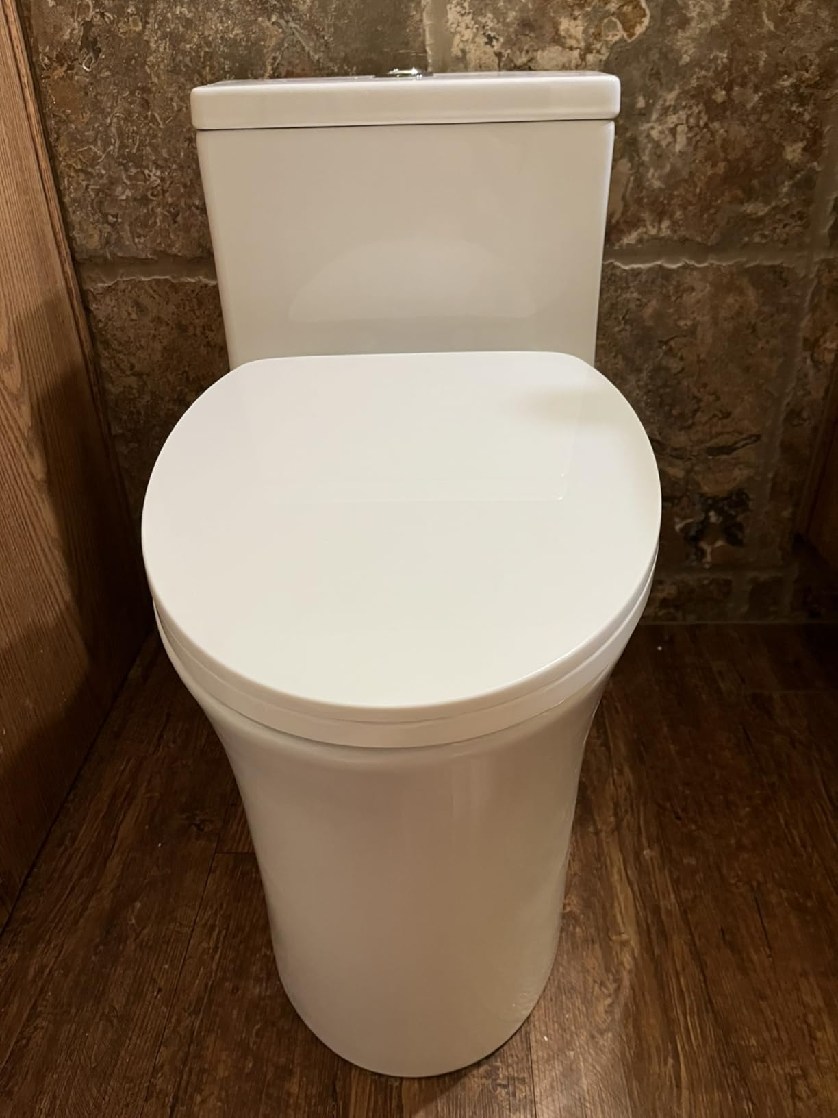 DeerValley Elongated One-Piece Toilet with Comfort Chair Seat ADA Height Powerful Dual Flush 1/1.28 GPF and MAP 1000g 12