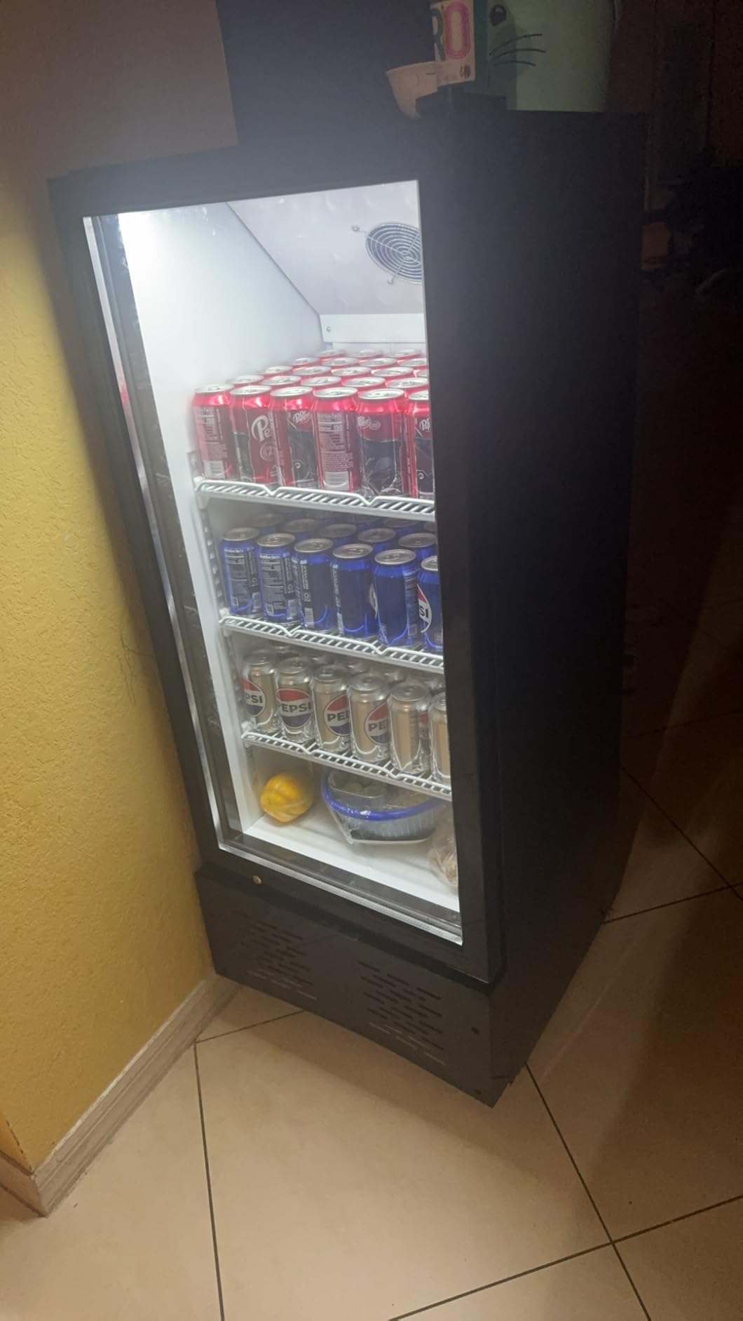 20.8''W Commercial Refrigerators, 11 Cu.ft. Glass Door Beverage Refrigerators Commercial Fridge Upright Display Cooler with Soft LED Light and Adjustable Shelves for Restaurant Grocery Stores customer photo 2