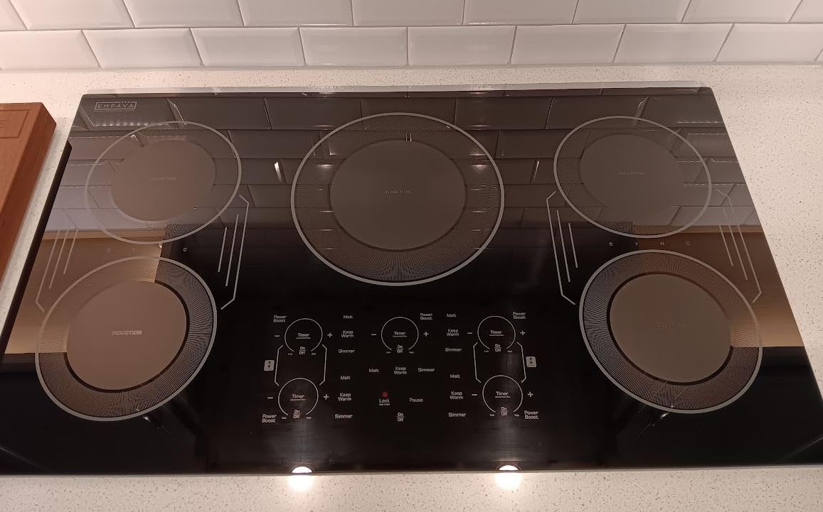 Empava Flex 30 Inch Induction Cooktop 4 Burner, Drop-in, Hardwired, cTUVus Certification, Bridge-SYNC, Auto RapidHeat, 3 Preset Modes, 17 Power Levels+Boost, Glide-touch Controls, Pan Sensor customer photo 2