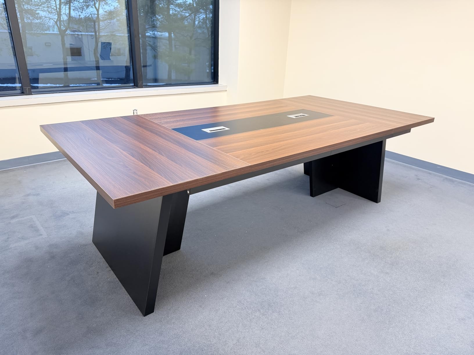 Tribesigns 8ft Conference Table, Large Office Conference Table for 8-10 Person, Business Seminar Furniture for Conference Room customer photo 2