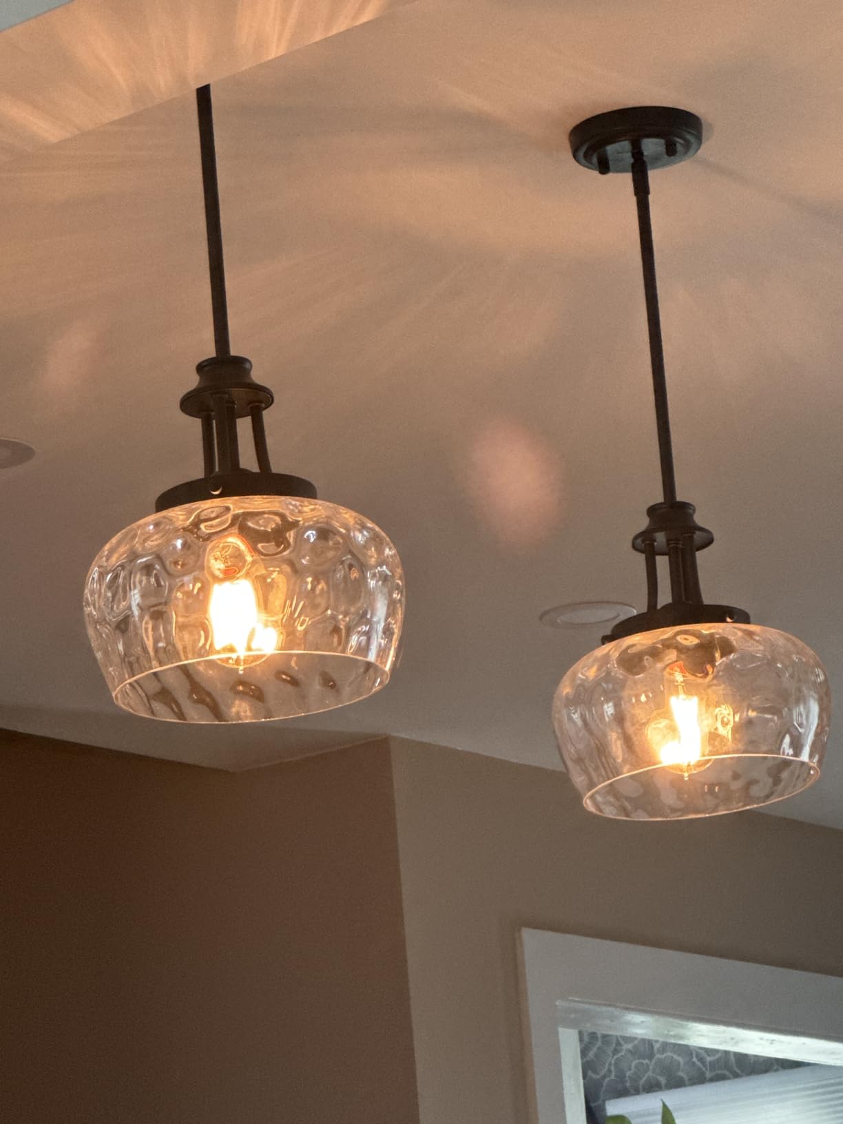 Modern Pendant Lights Kitchen Island, Matte Black Pendant Light Fixtures with 10