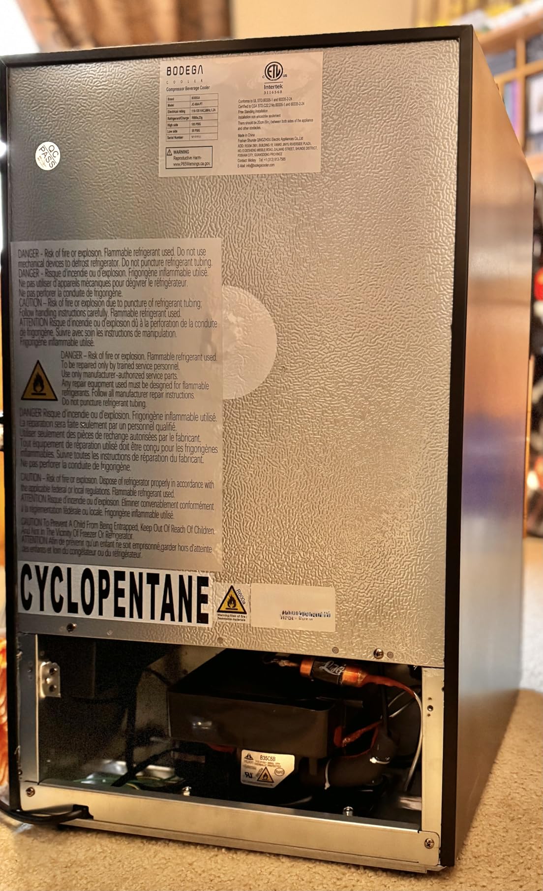 BODEGACOOLER Commercial Freezer Upright, 2 Door Standing Display Freezer With Glass Door, 36 Cu.Ft Large Capacity, -15℉-5℉ Temperature Range, Auto Defrost, For Ice Cream, Frozen Foods customer photo 2