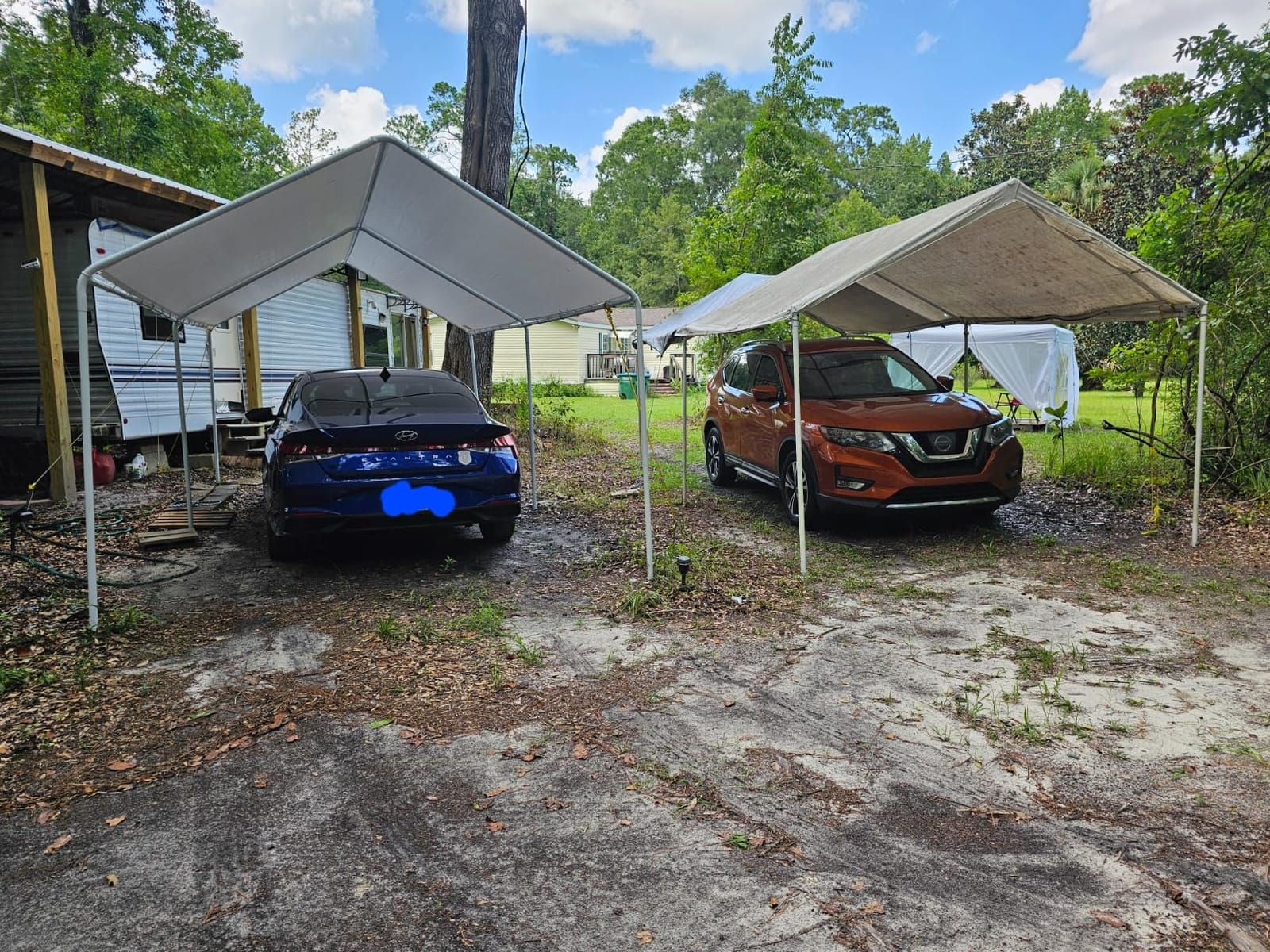 Quictent 20x20 FT Heavy-Duty 2-Car Metal Carport with Side Panels, Fully Enclosed Outdoor Garage Canopy, Easy-Assembly Pre-drilled Holes Steel Shelter for Cars, Boats & Farm Equipment customer photo 1