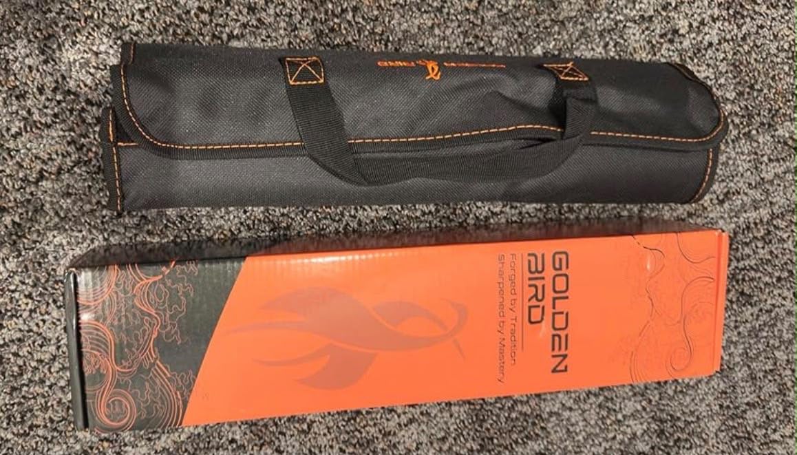 Golden Bird Butcher Knife Set - Non-slip Skinning Knife Set with Roll Bag, Professional Game Processing Knives Sets - Butcher & Skinning Boning Knives with German Stainless Steel, Gift for Men customer photo 1