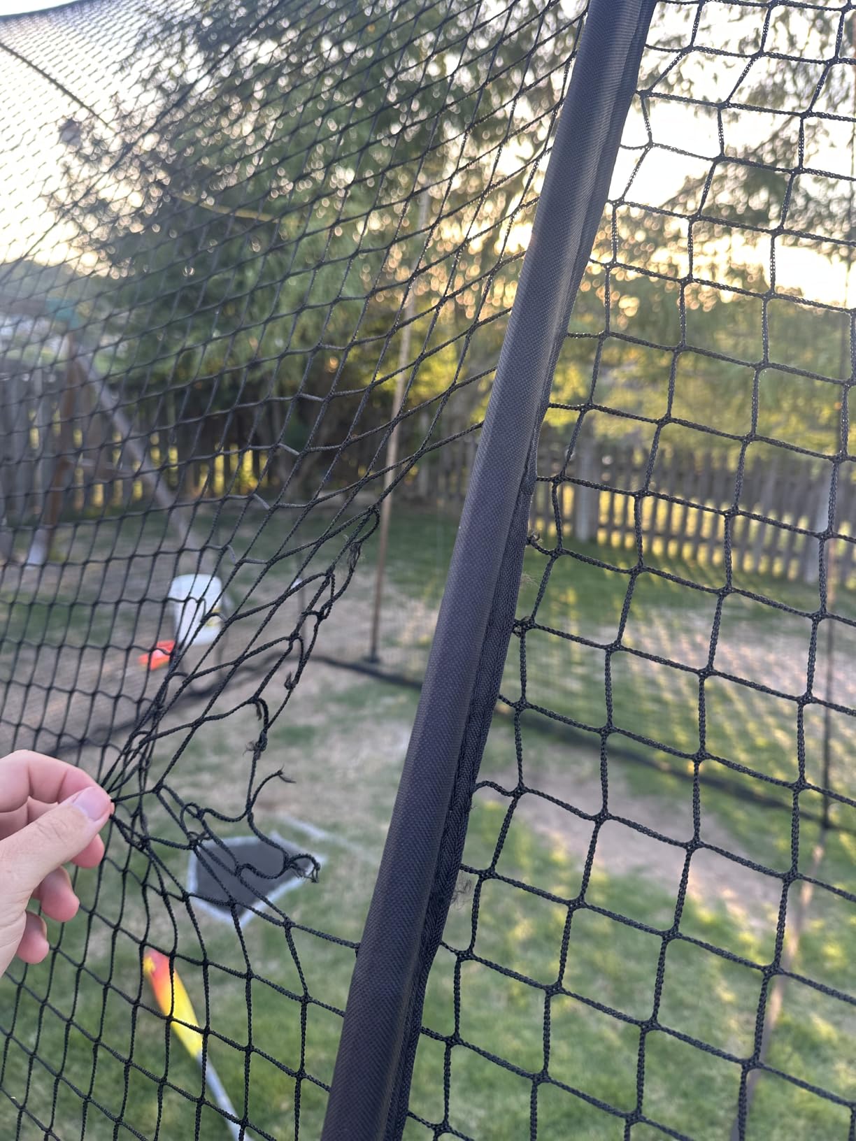 VEVOR Baseball Batting Cage,12-40 Ft Carbon Steel/Fiberglasss Portable Batting Cage, Battings Cages Netting for Indoor Outdoor customer photo 2