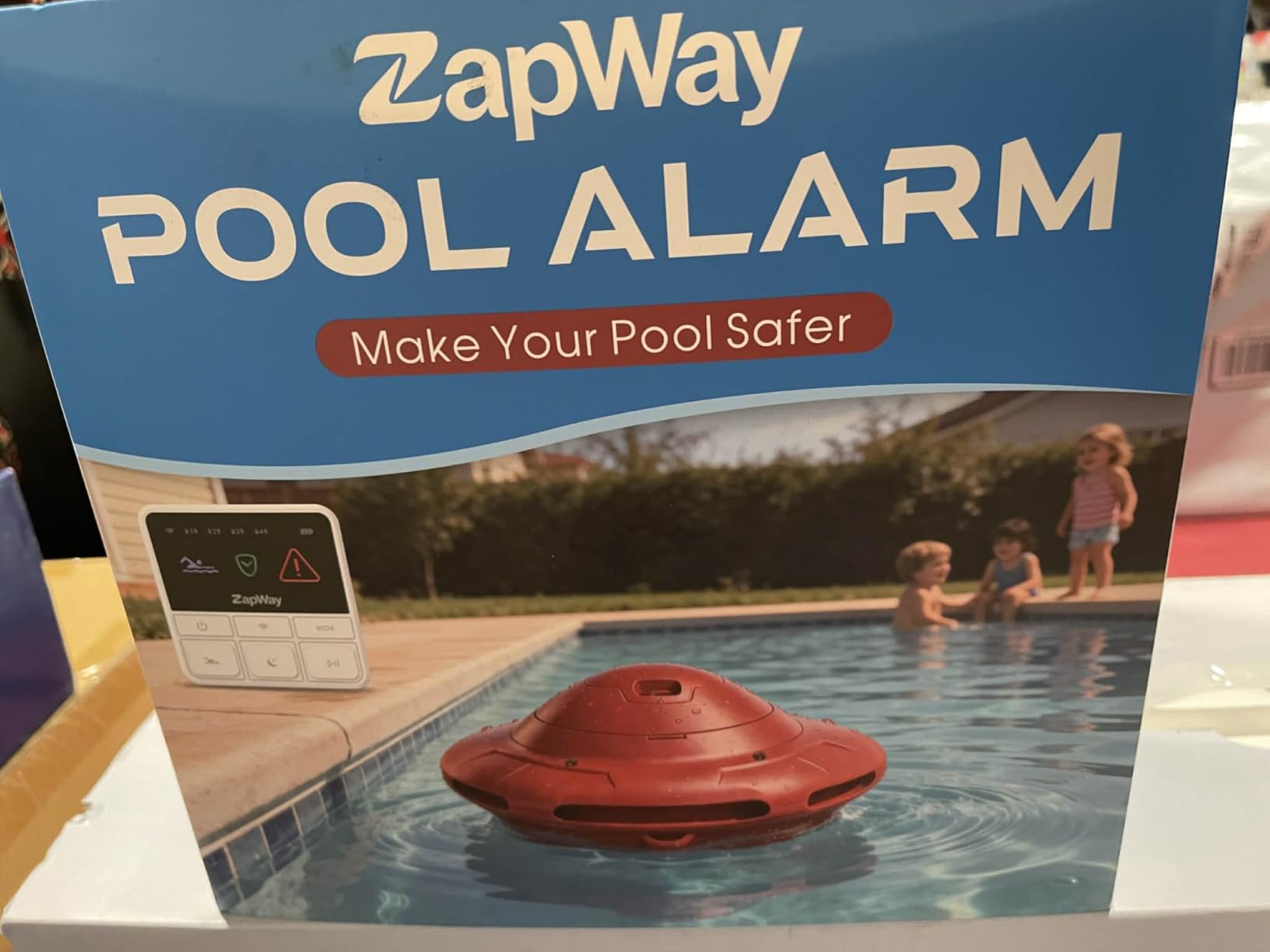 Pool Alarm with Indoor Receiver, 110dB Loud Floating Safety Pool Alarms with App Remote Control for Inground & Above Ground Pools, Red customer photo 2