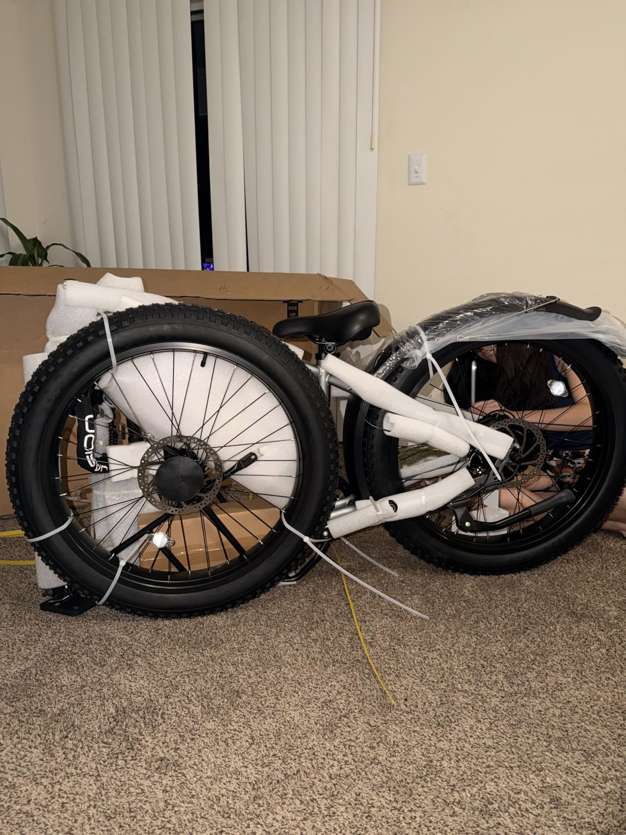 Jasion EB5 MAX Electric Bike for Adults with 2000W Peak Motor, 48V 15Ah (720Wh) Battery Electric Mountain Bike, 26'' x 4'' Fat Tire Ebike, 28+MPH Speed, Cruise Control, with Fenders, Rear Rack customer photo 2