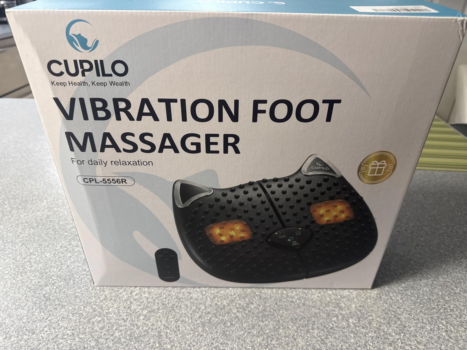 CuPiLo 2026 Upgraded Foot Massager with Heat & Vibration, Foot Circulation Machine for Neuropathy, Numb Feet & Poor Circulation, Remote Control Vibration Foot Massager for Seniors & Long Sitting customer photo 2