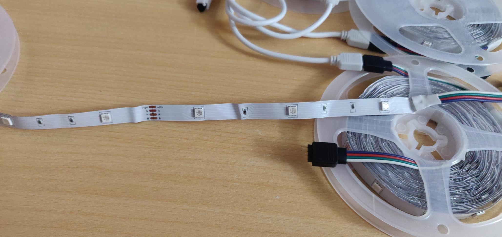 MFWW 100ft RGB+IC LED Strip Lights, LED Lights for Bedroom, Smart Control | DIY Multiple Colors on One Line, App+Remote Control, Timer, Music Sync, Color Changing Lights for Party Home Decor(2 x 50ft) customer photo 2