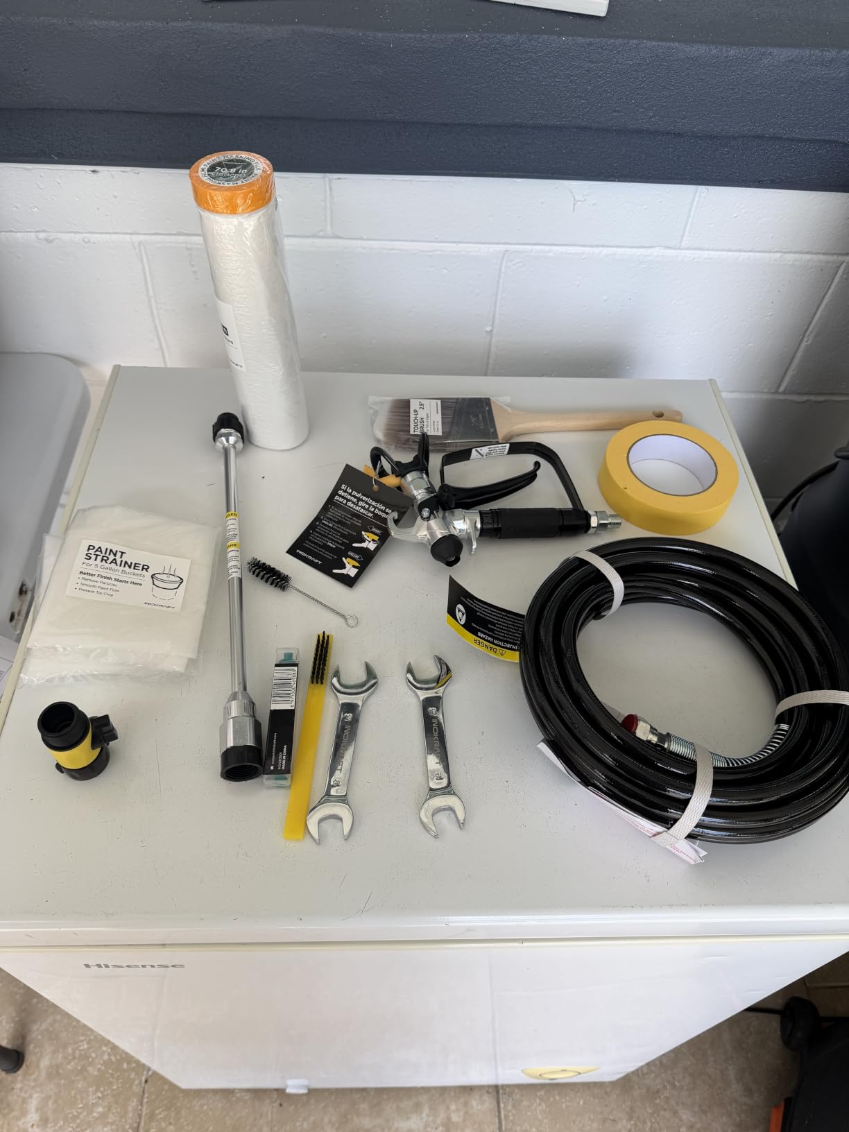InoKraft NEO Airless Paint Sprayer Kit, 3000 PSI 0.26 GPM, Lightweight | Thinning-free, for Latex Paint & Stain, DIY Beginner House Painting for Interior Walls, Cabinets, 10-Min Cleanup customer photo 2