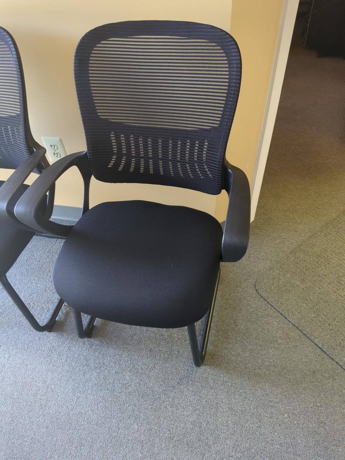DUMOS Office Desk Chair Set of 6, Computer Chairs, Mesh Back | Sled Base, Ergonomic Executive, Lumbar Support, Home Bedroom, Waiting Reception, Guest customer photo 1