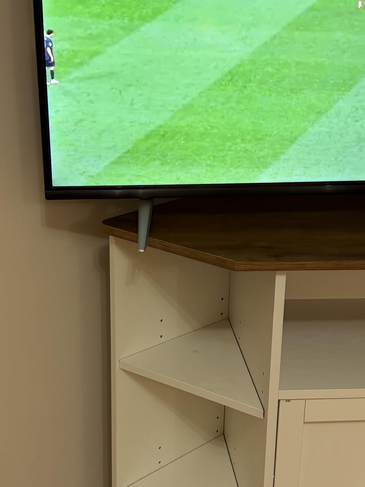 4 EVER WINNER Corner TV Stand for 55 Inch TV, 45