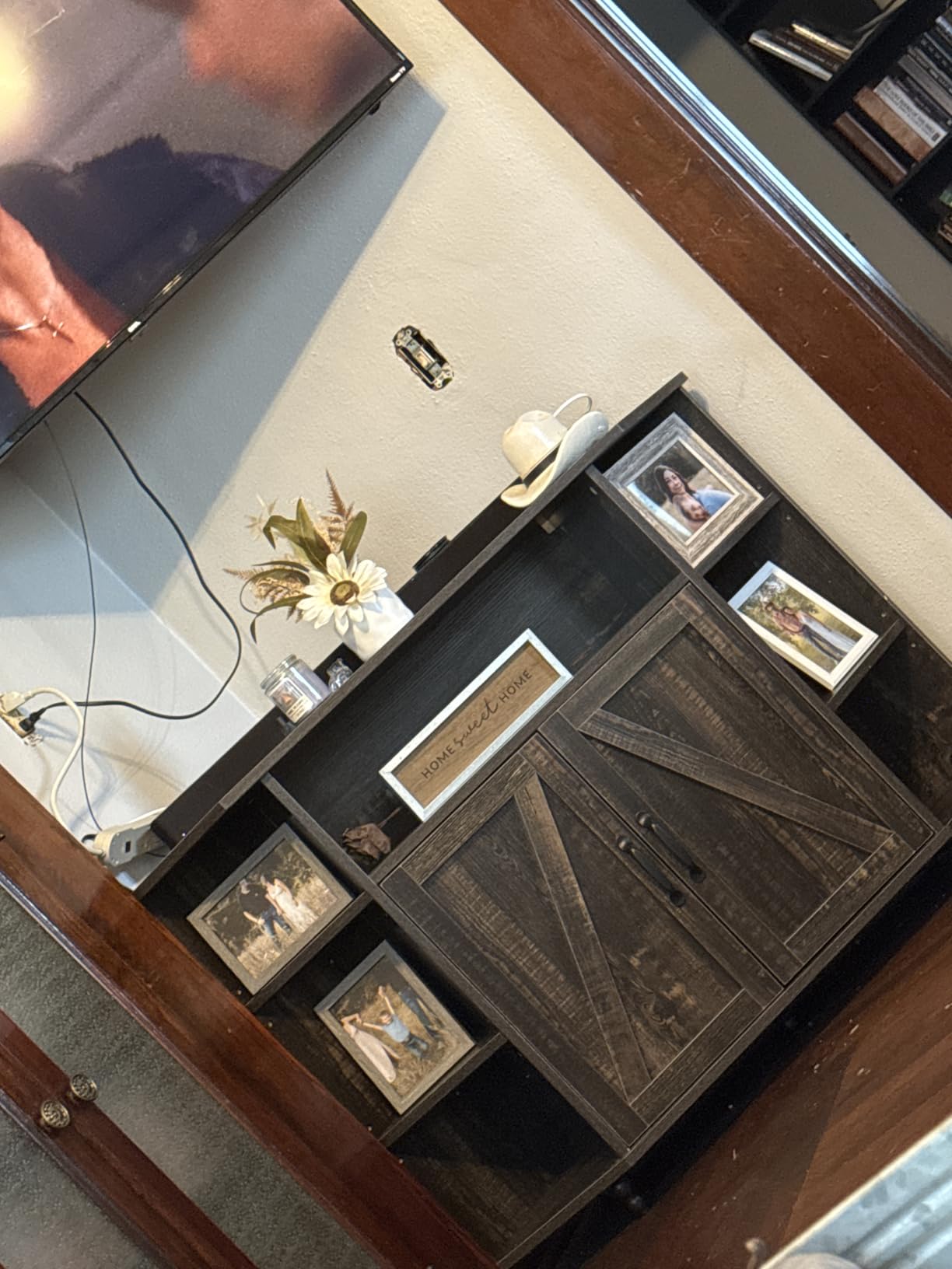 4 EVER WINNER Corner TV Stand for 55 Inch TV, 45
