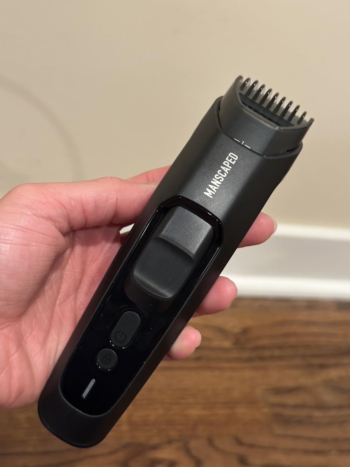 MANSCAPED® The Beard Hedger® PLUS, Men's Adjustable Beard & Mustache Trimmer with 14 Length Settings (1-20mm), Stainless Steel Blade, Waterproof Cordless Grooming, Travel Lock, USB-C Rechargeable customer photo 2