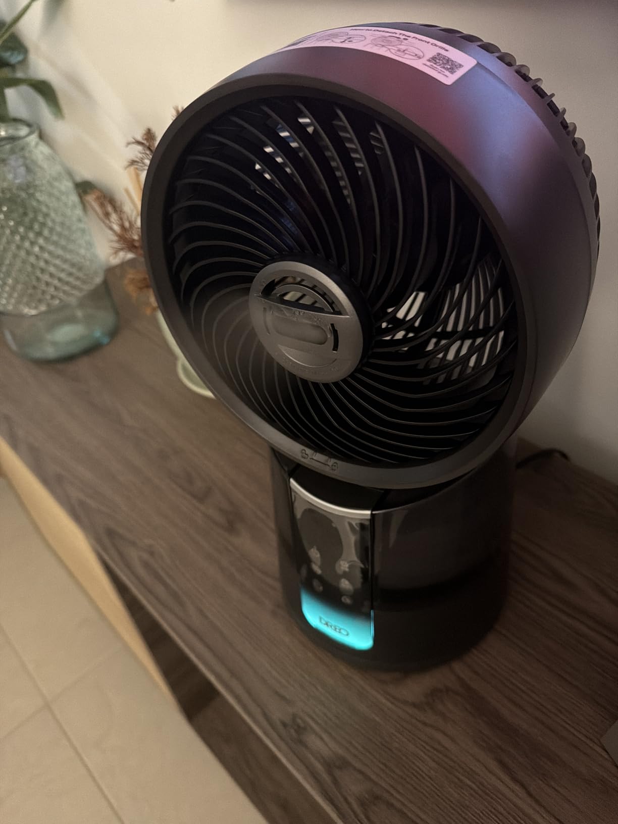 DREO TurboCool Misting Fan 516, 5℉ Drop Cooling Fans that Blow Cold Air | 150°+30° Omni-directional Oscillating, Evaporative air cooler customer photo 1