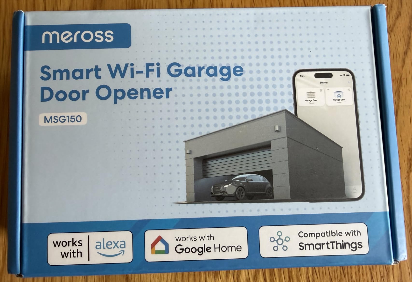 meross Smart Garage Door Opener Remote Work with Alexa and Google | App and Voice Control, Compatible with SmartThings, History Check, Auto Close, Enhanced Compatibility, Non-HomeKit Version customer photo 1