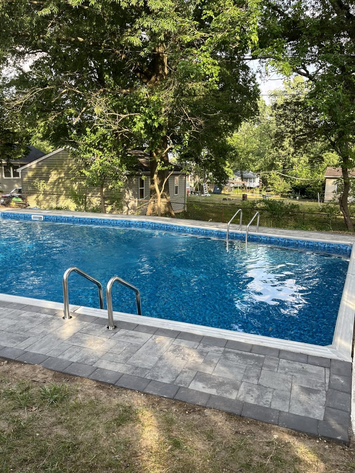 IRONMAX 4-Step Stainless Steel Swimming Pool Ladder for Inground Pools customer photo 2
